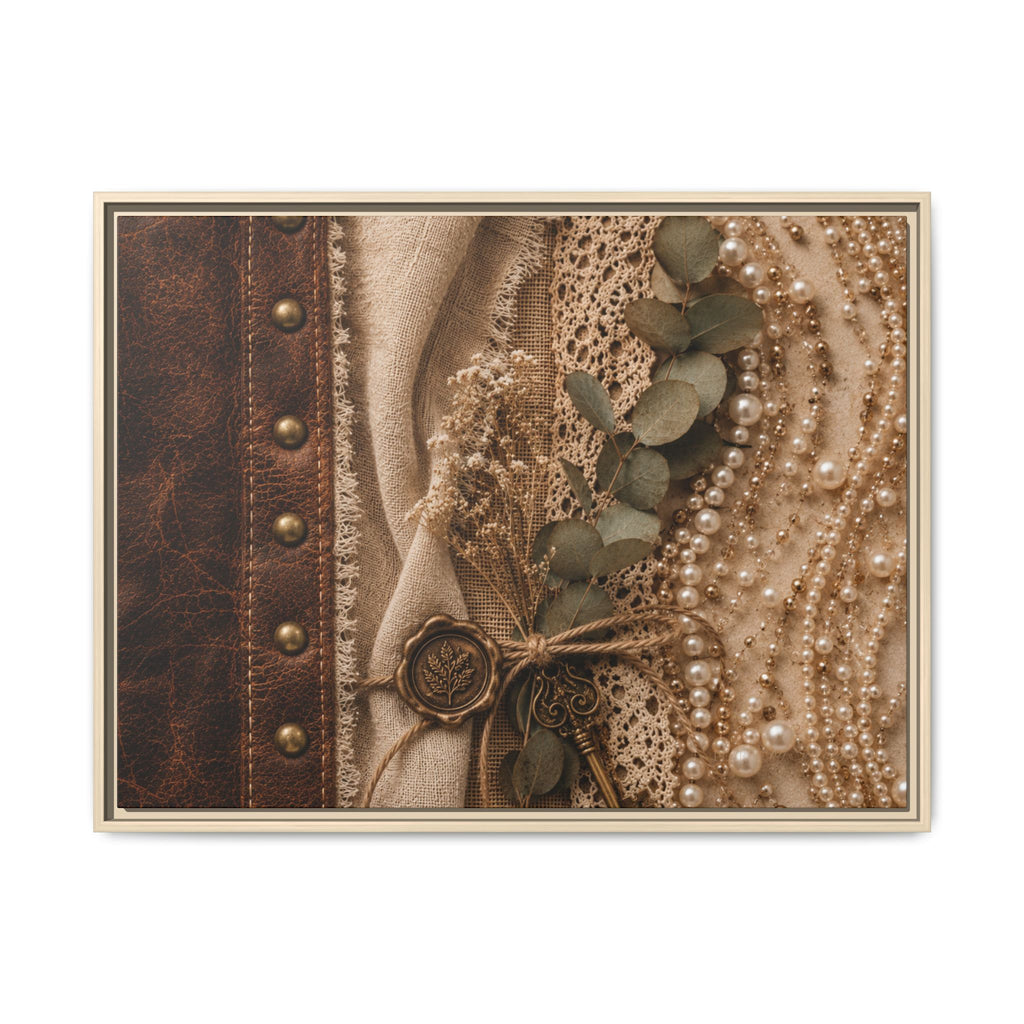 Pearls & Promises | Framed Canvas Wall Art