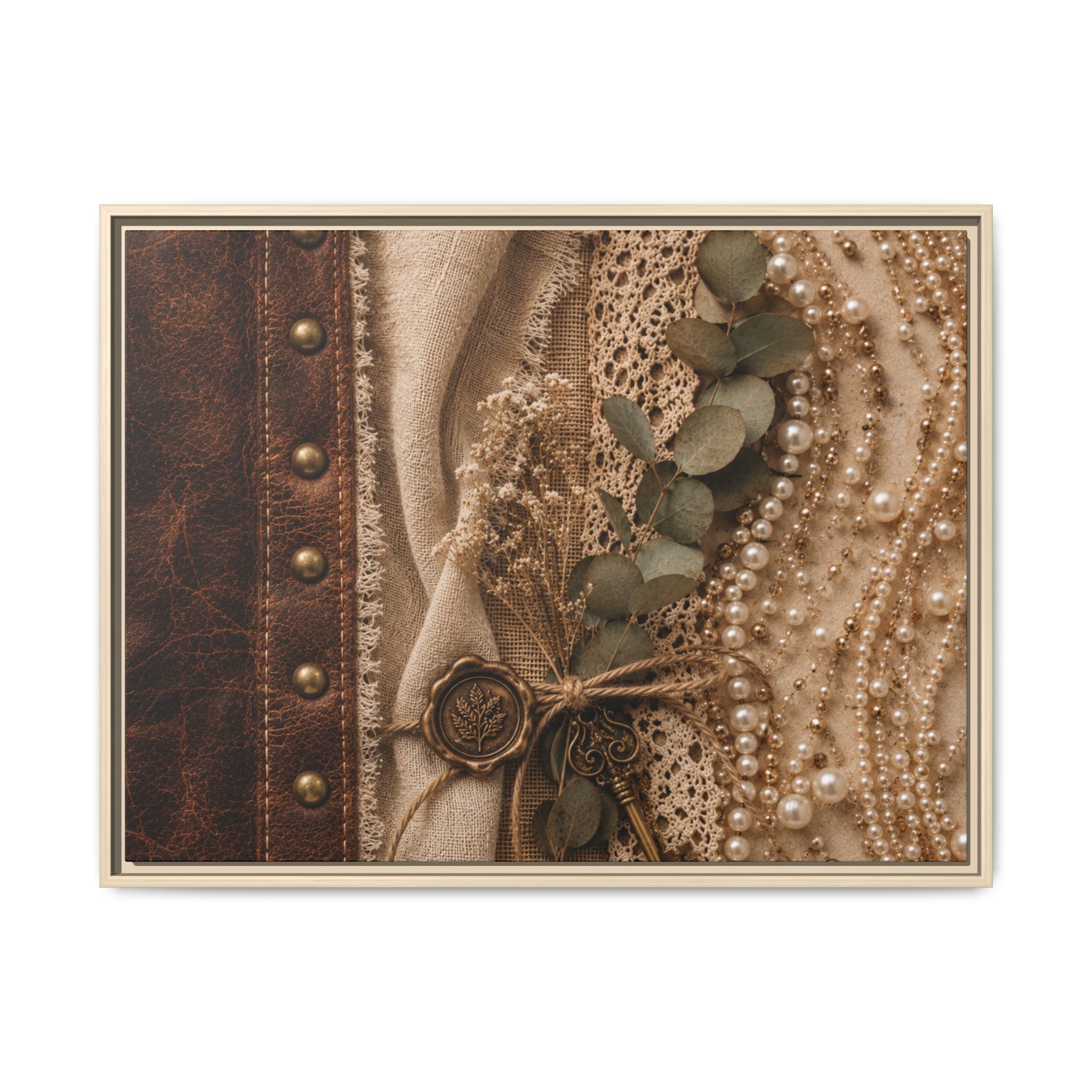 Pearls & Promises | Framed Canvas Wall Art