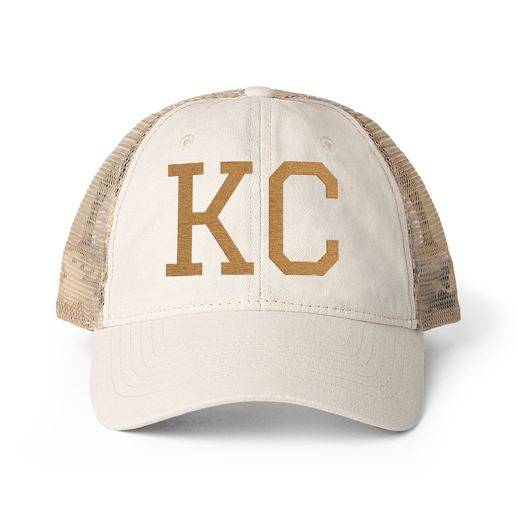 KC | Washed Mesh-Back Embroidered Cap