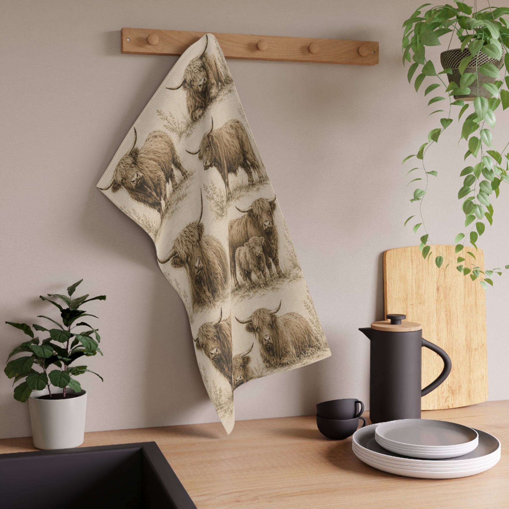 Highland Pastures | Kitchen Tea Towel