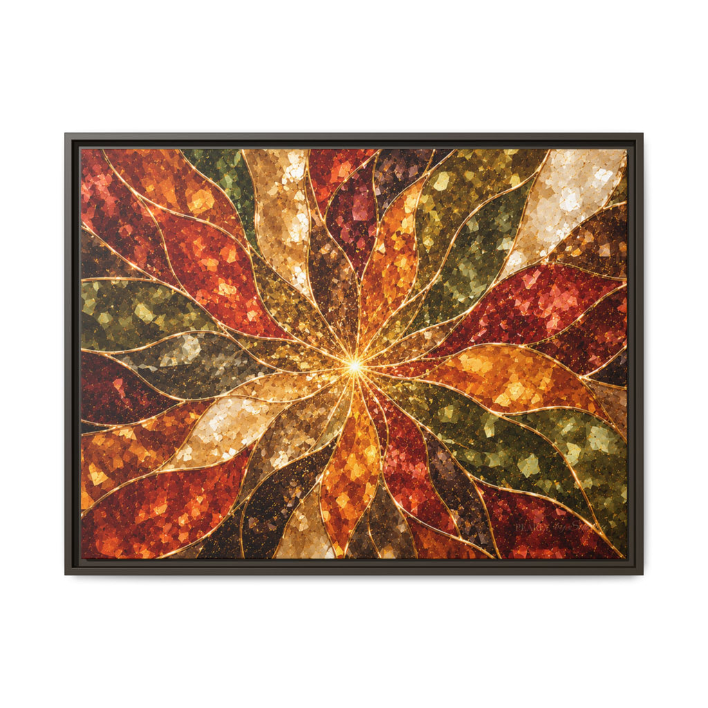 Autumn Burst Prism | Framed Canvas Wall Art