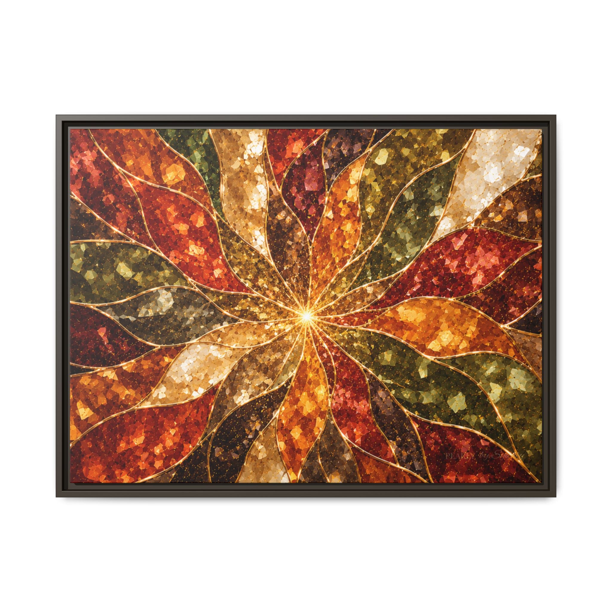 Autumn Burst Prism | Framed Canvas Wall Art