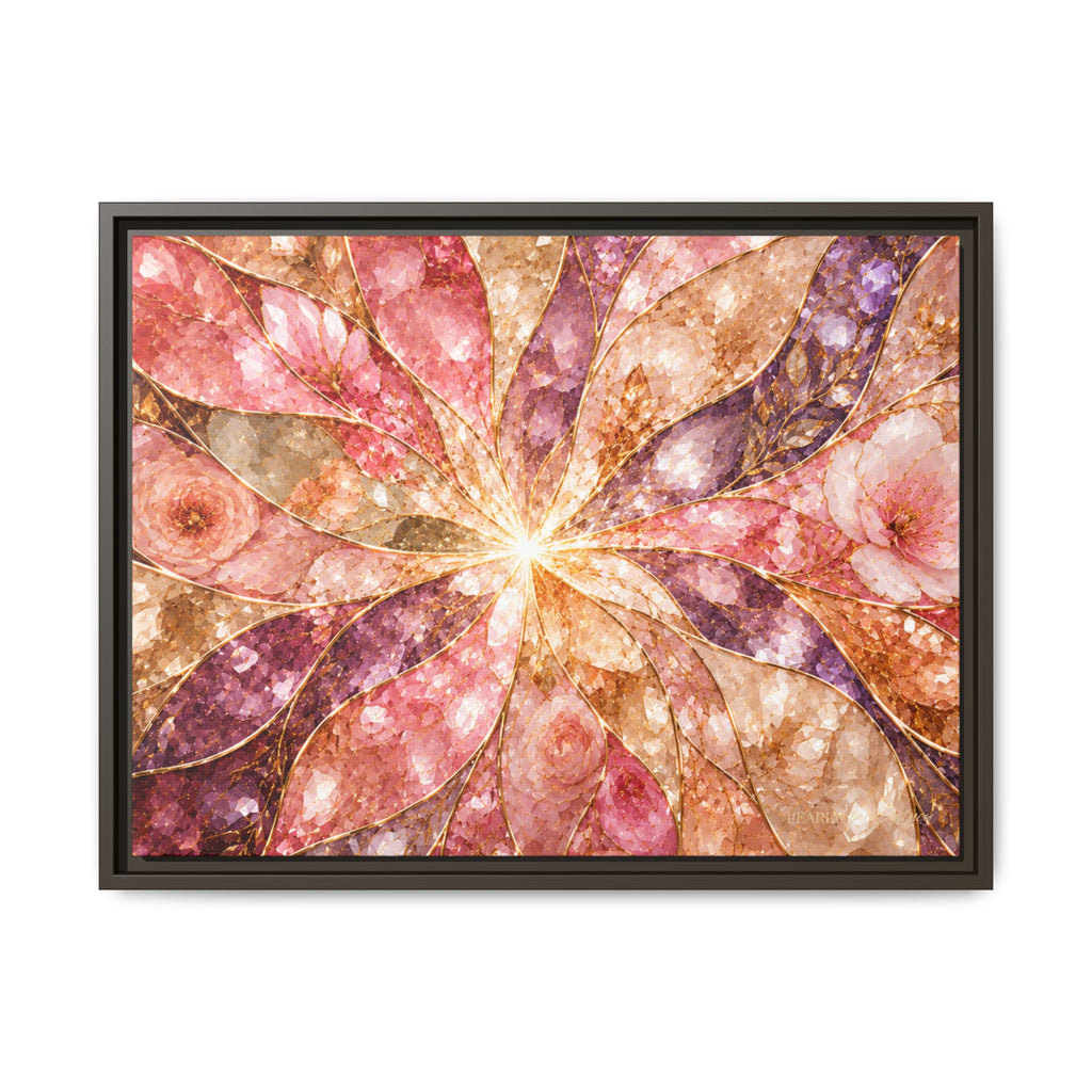 Blush Prism | Framed Canvas Wall Art