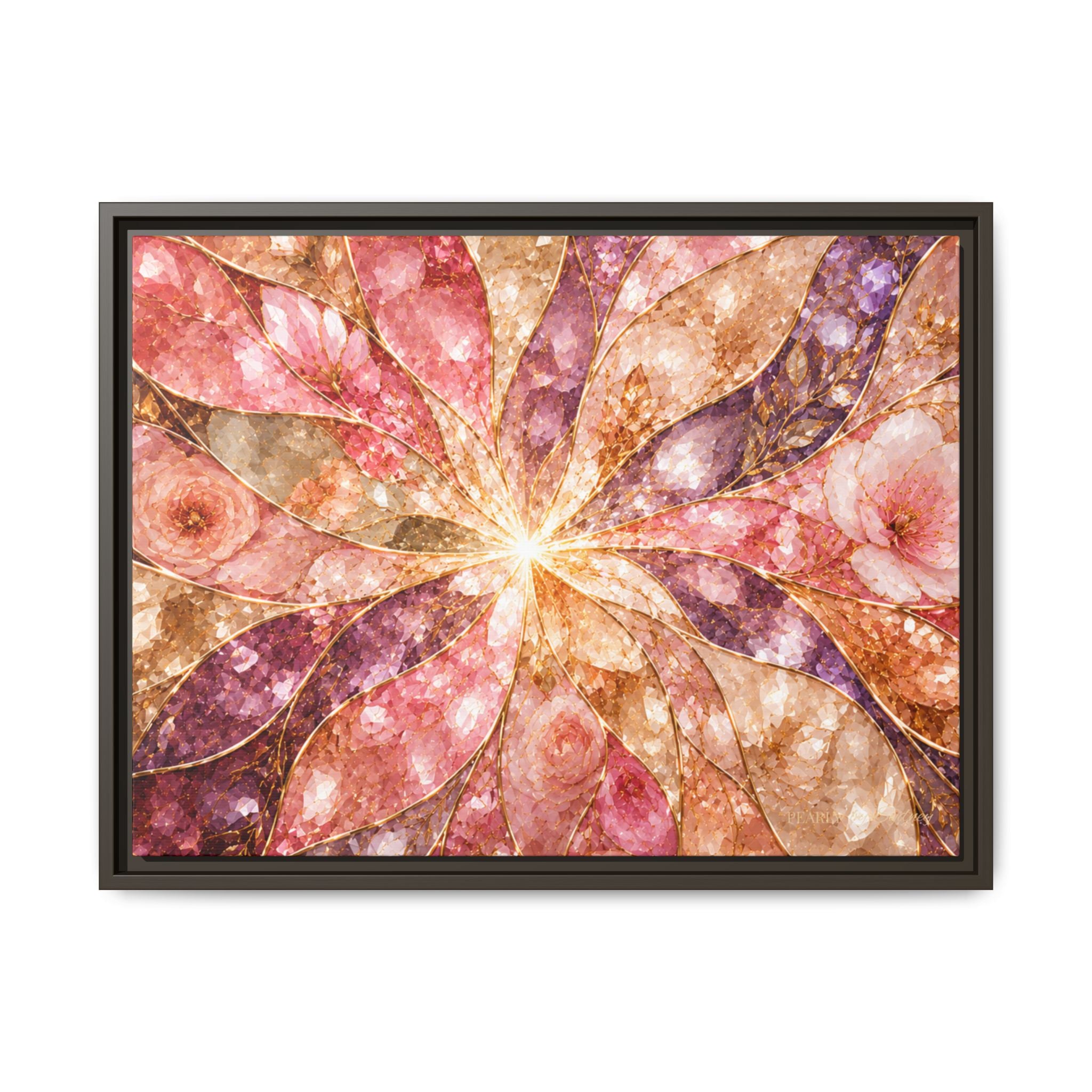 Blush Prism | Framed Canvas Wall Art
