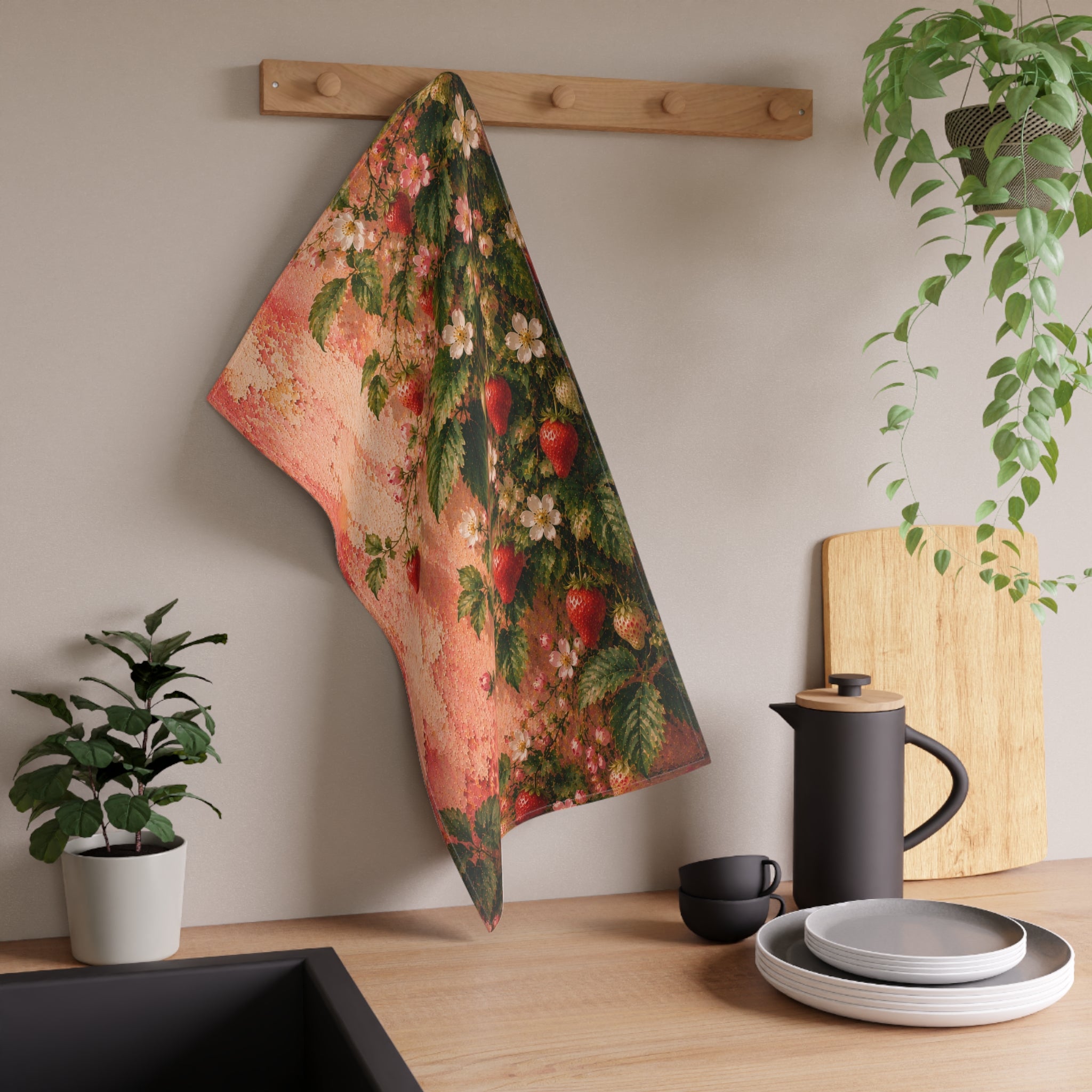 Strawberry Blossom | Kitchen Tea Towel