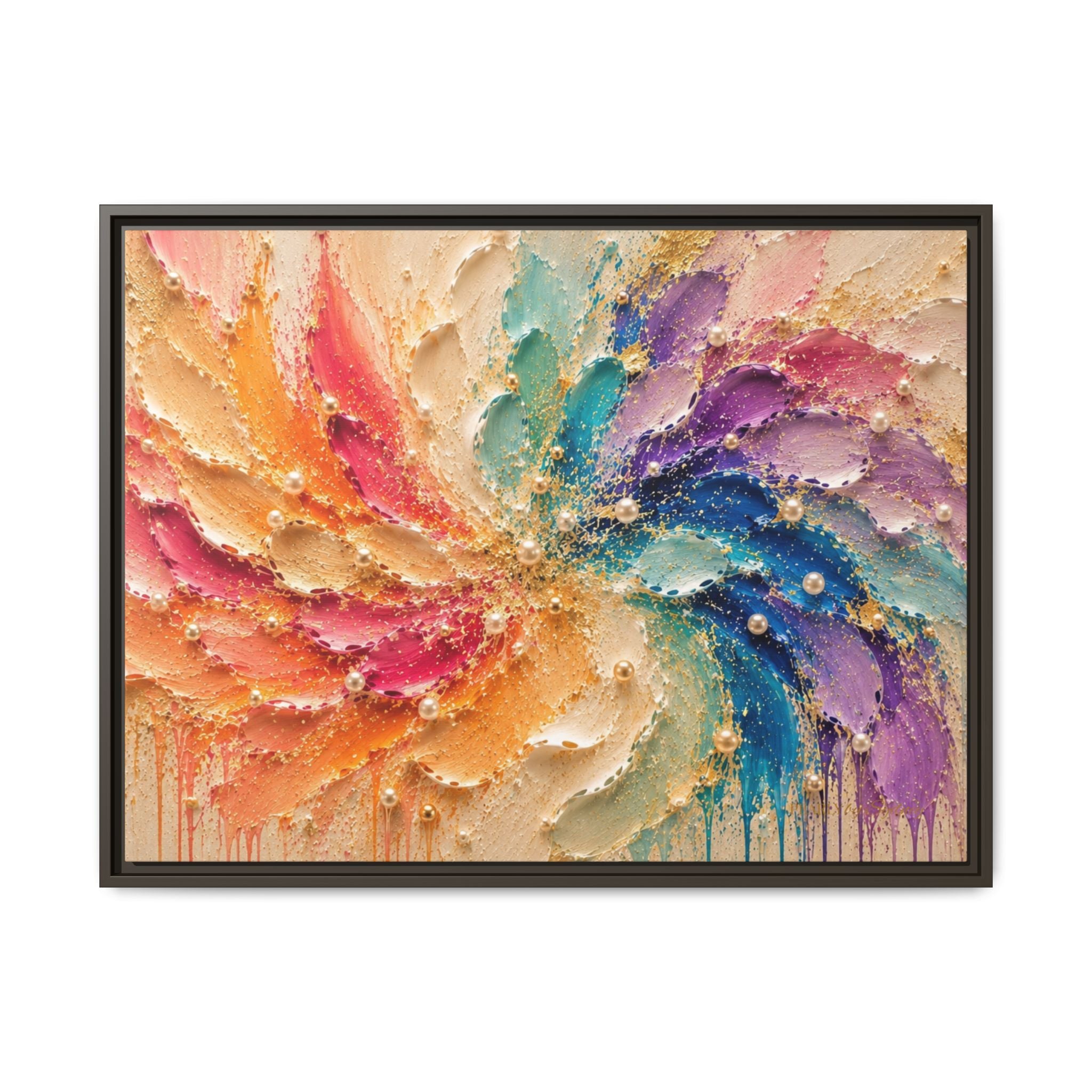Celestial Flow | Framed Canvas Wall Art