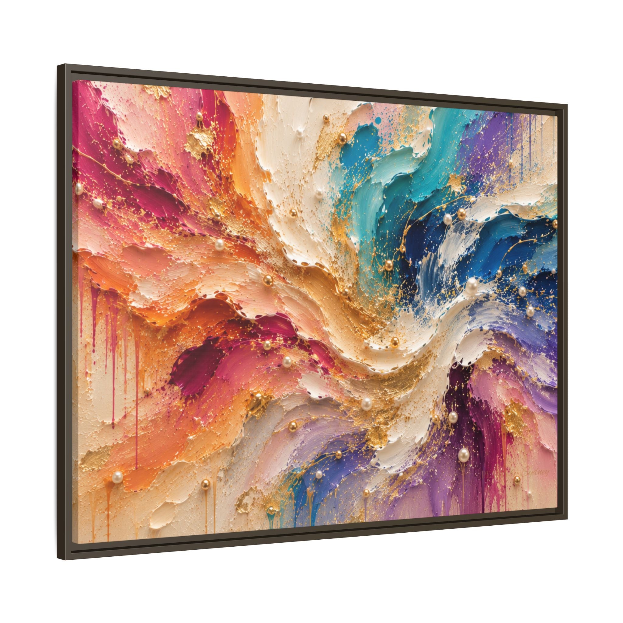 Rainbow Symphony | Framed Canvas Wall Art
