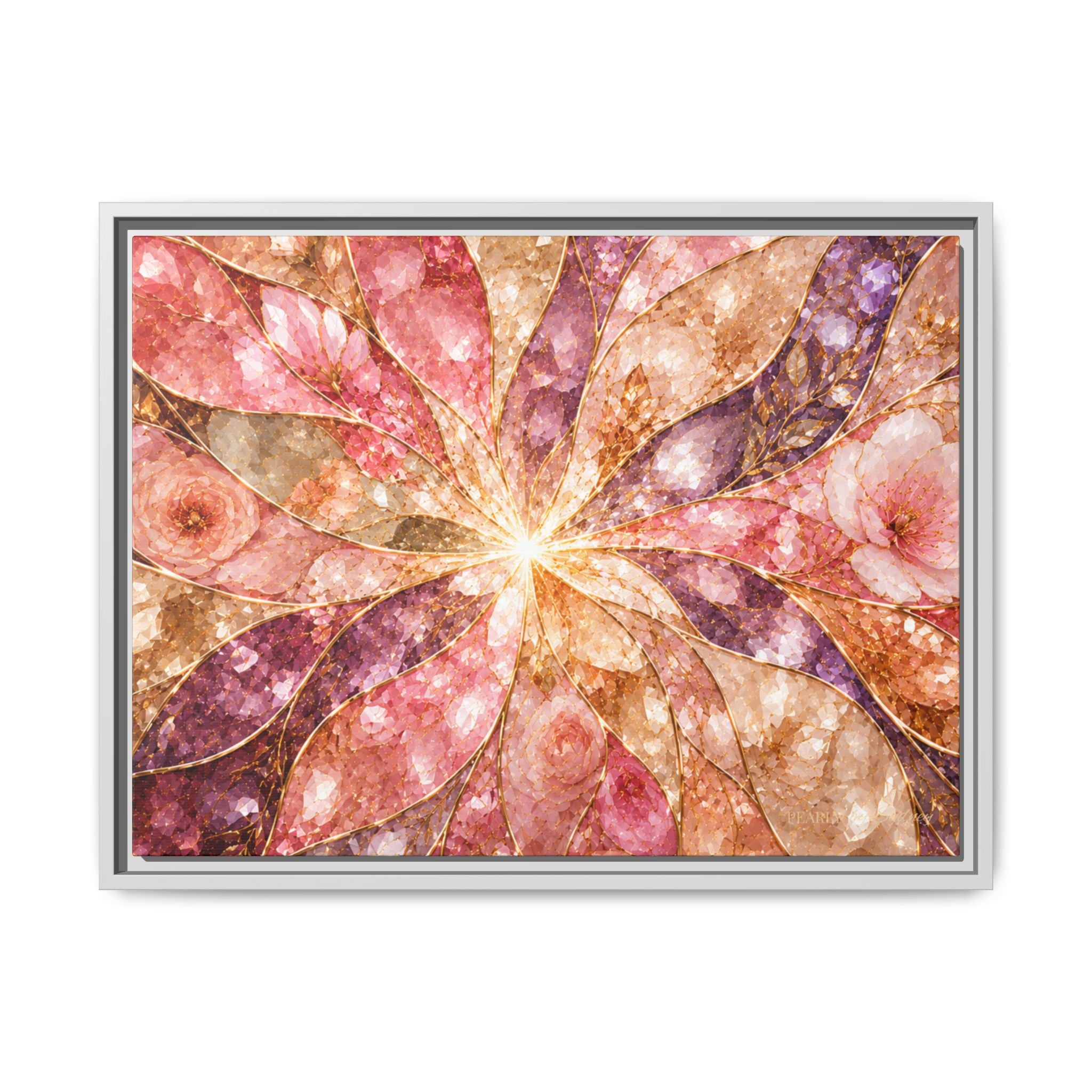 Blush Prism | Framed Canvas Wall Art