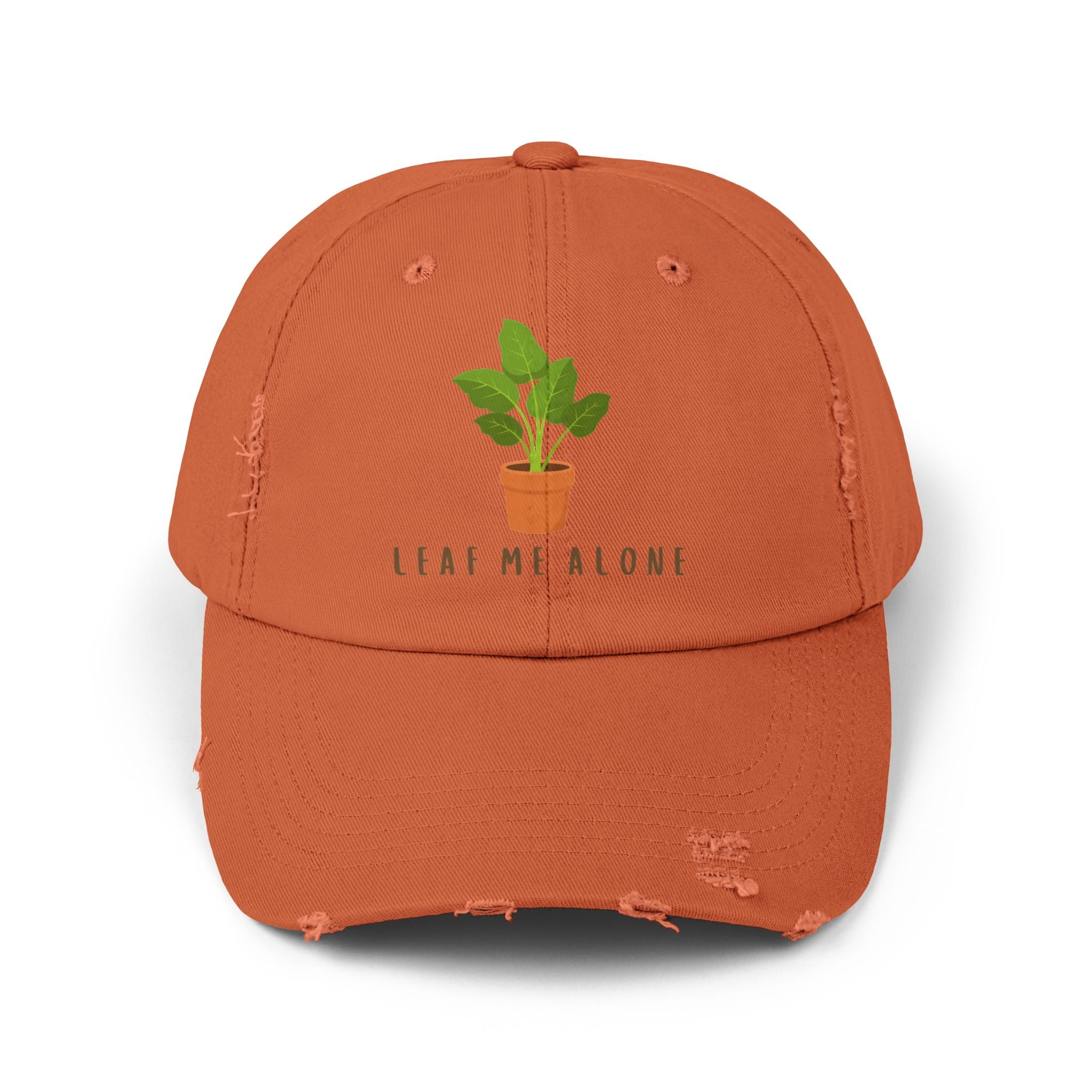 Leaf Me Alone | Distressed Cap