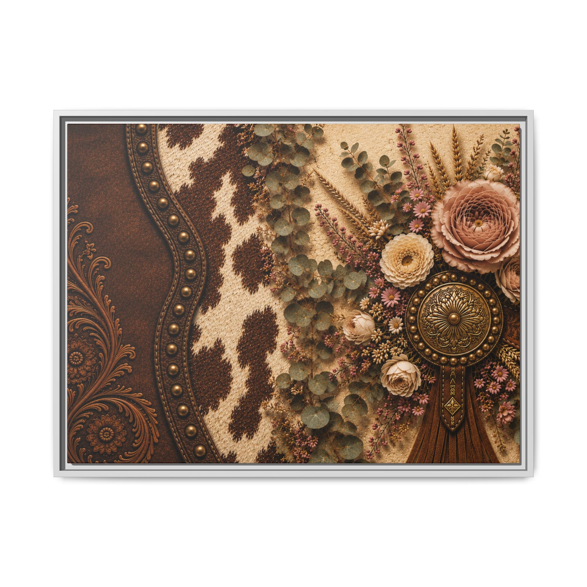 The Cowgirl's Keepsake | Framed Canvas Wall Art