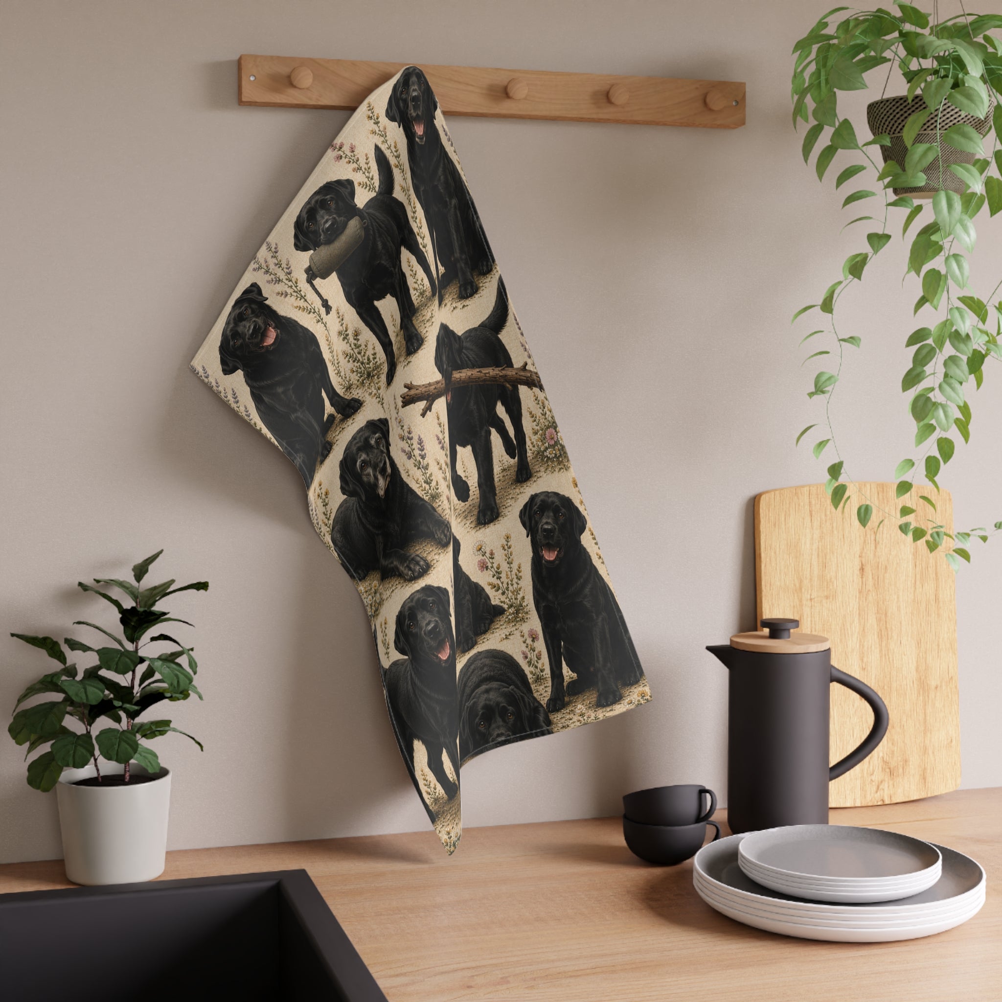Midnight Retriever | Kitchen Tea Towel