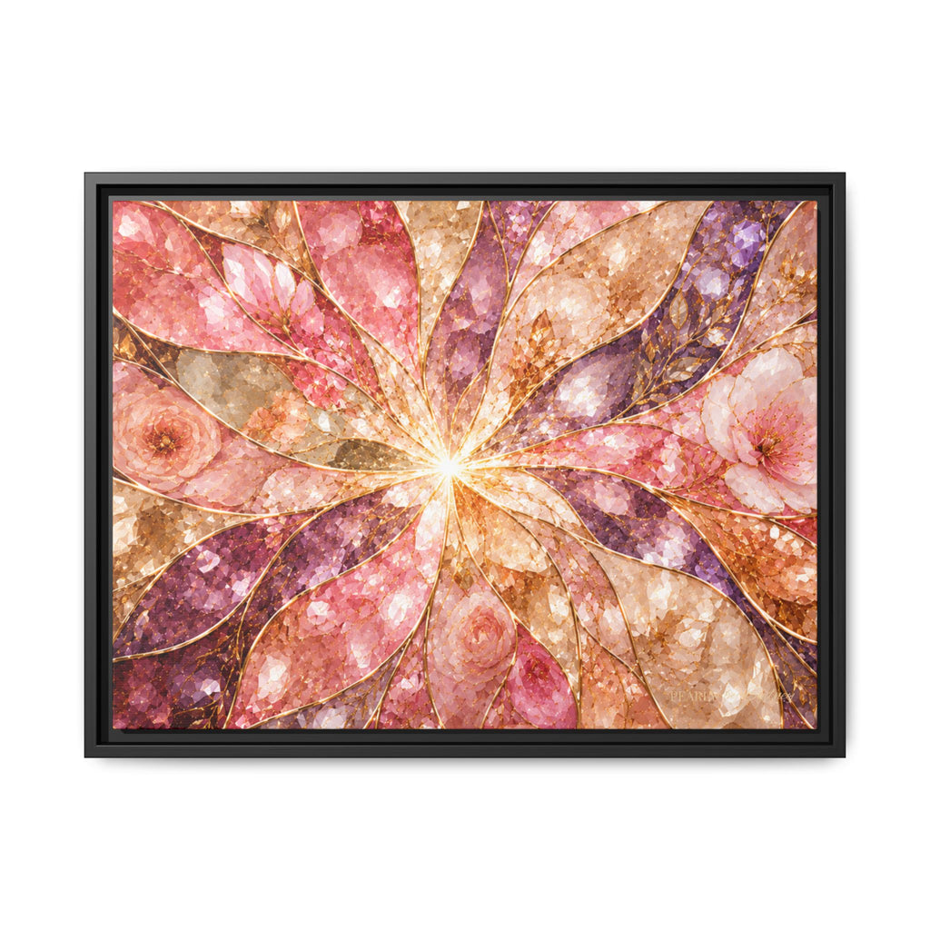 Blush Prism | Framed Canvas Wall Art