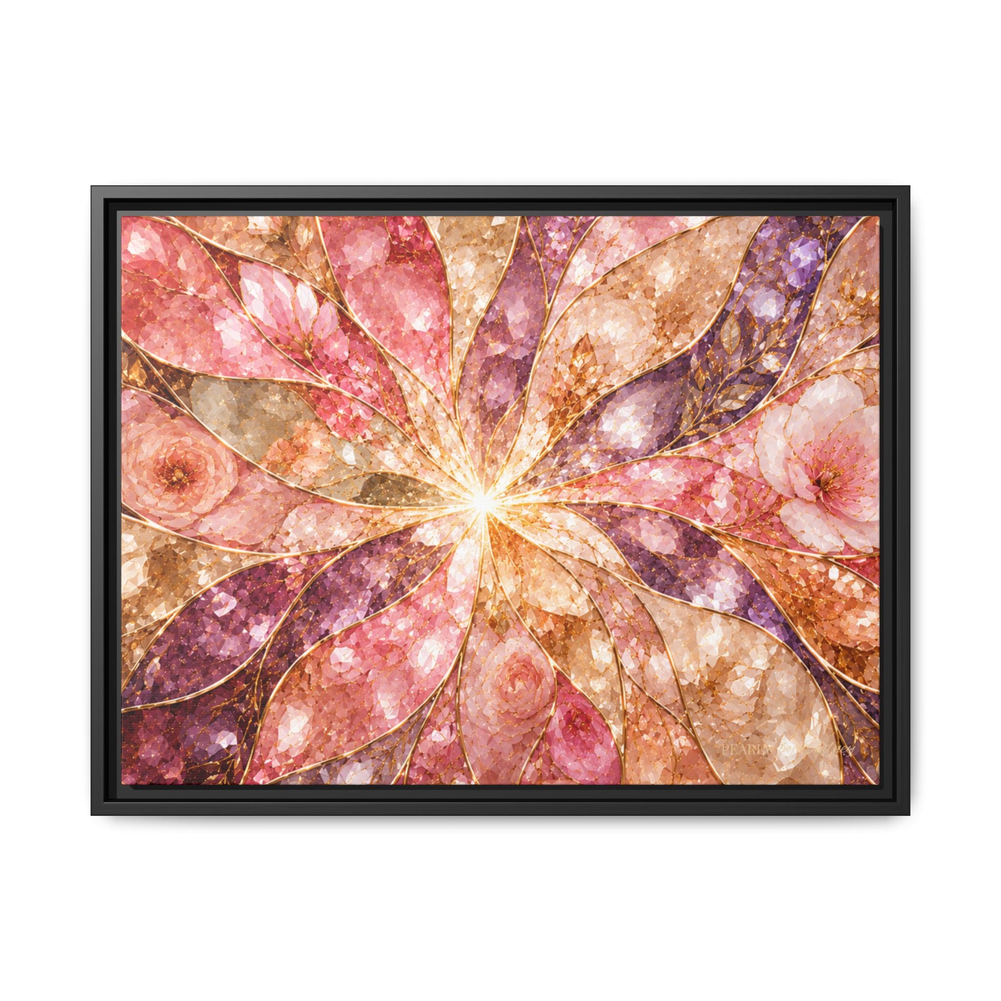 Blush Prism | Framed Canvas Wall Art