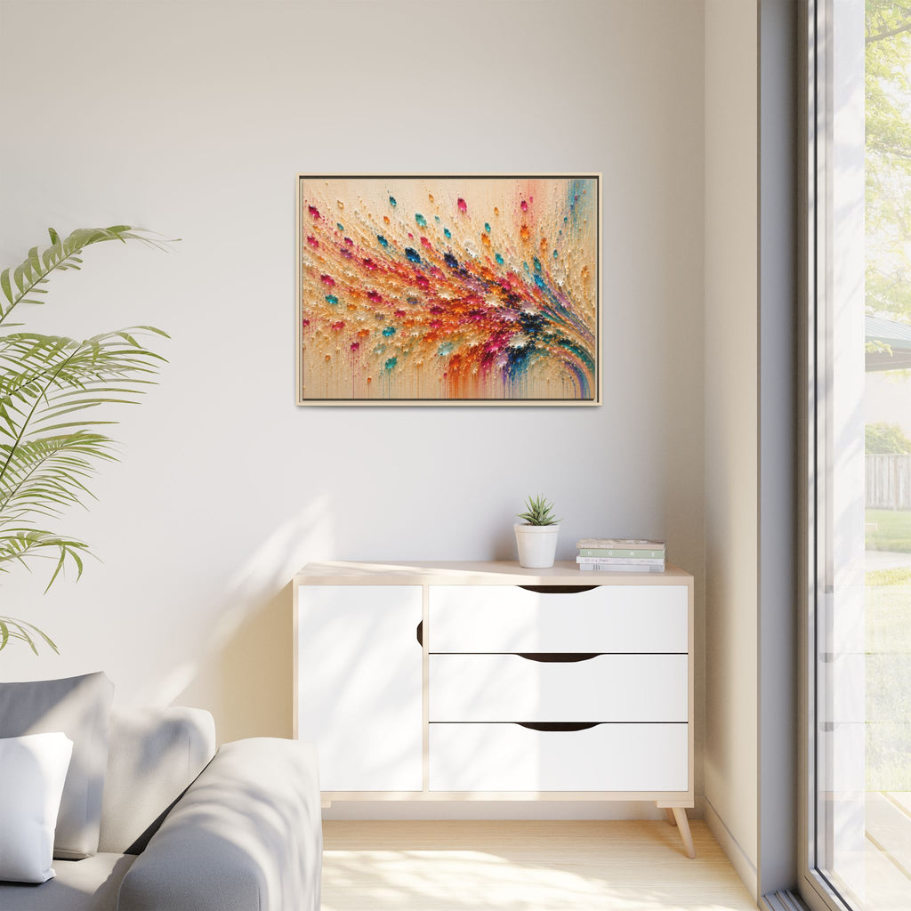 Gemstone Cascade I | Framed Canvas Wall Art