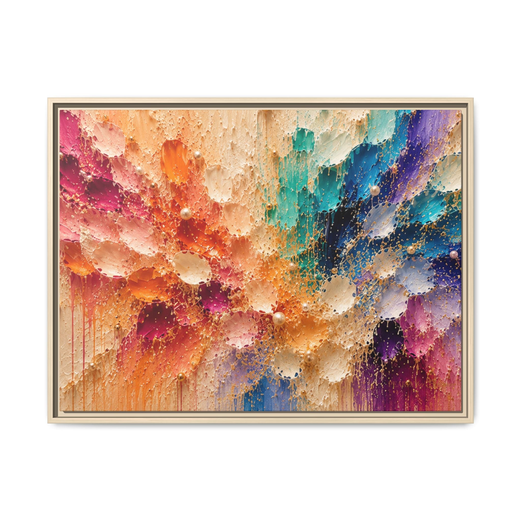 Radiant Petals | Framed Canvas Wall Art