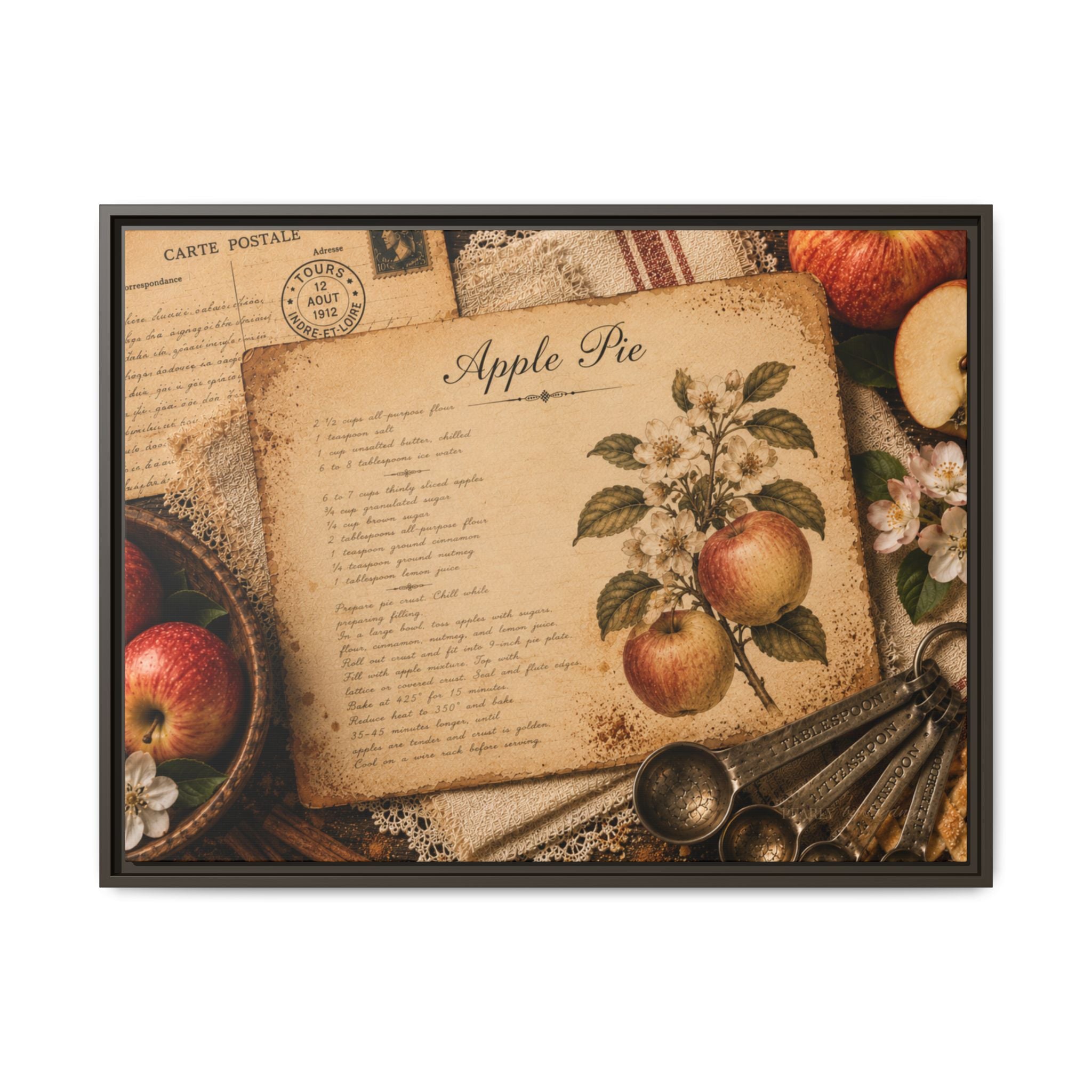 Apple Pie  | Framed Canvas Wall Art