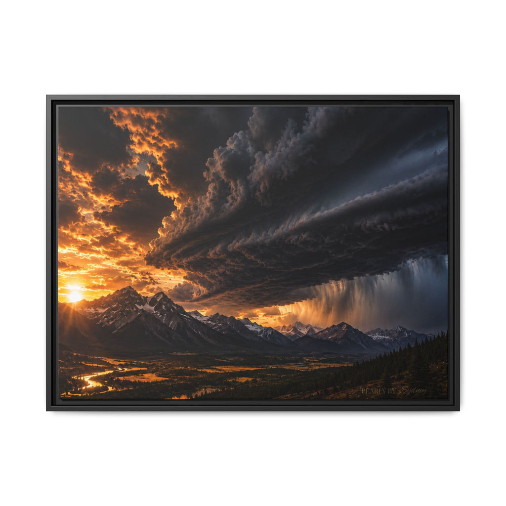 Mountain Tempest | Framed Canvas Wall Art