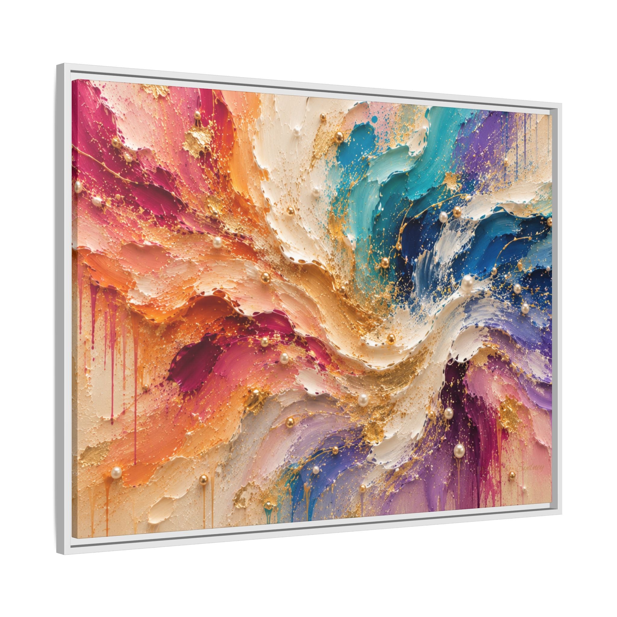 Rainbow Symphony | Framed Canvas Wall Art