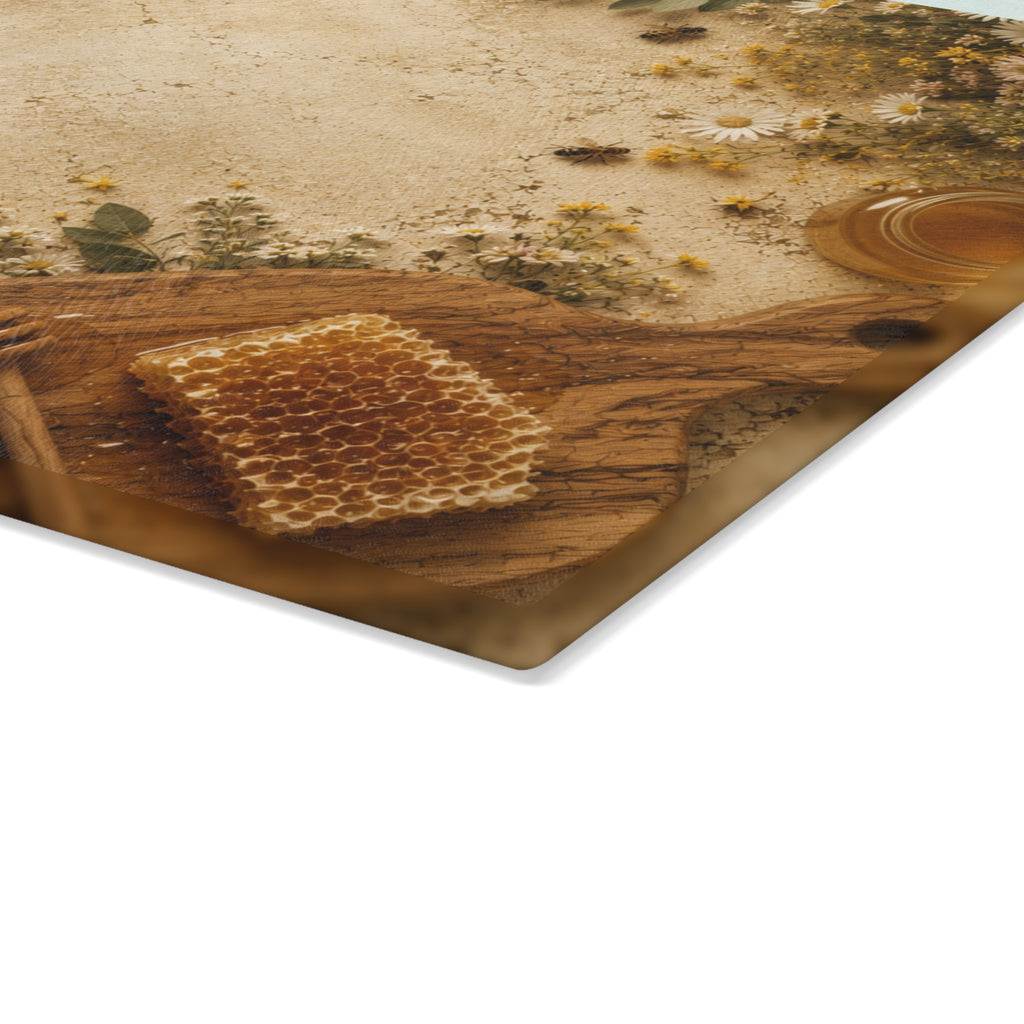 Honey Harvest | Glass Cutting Board