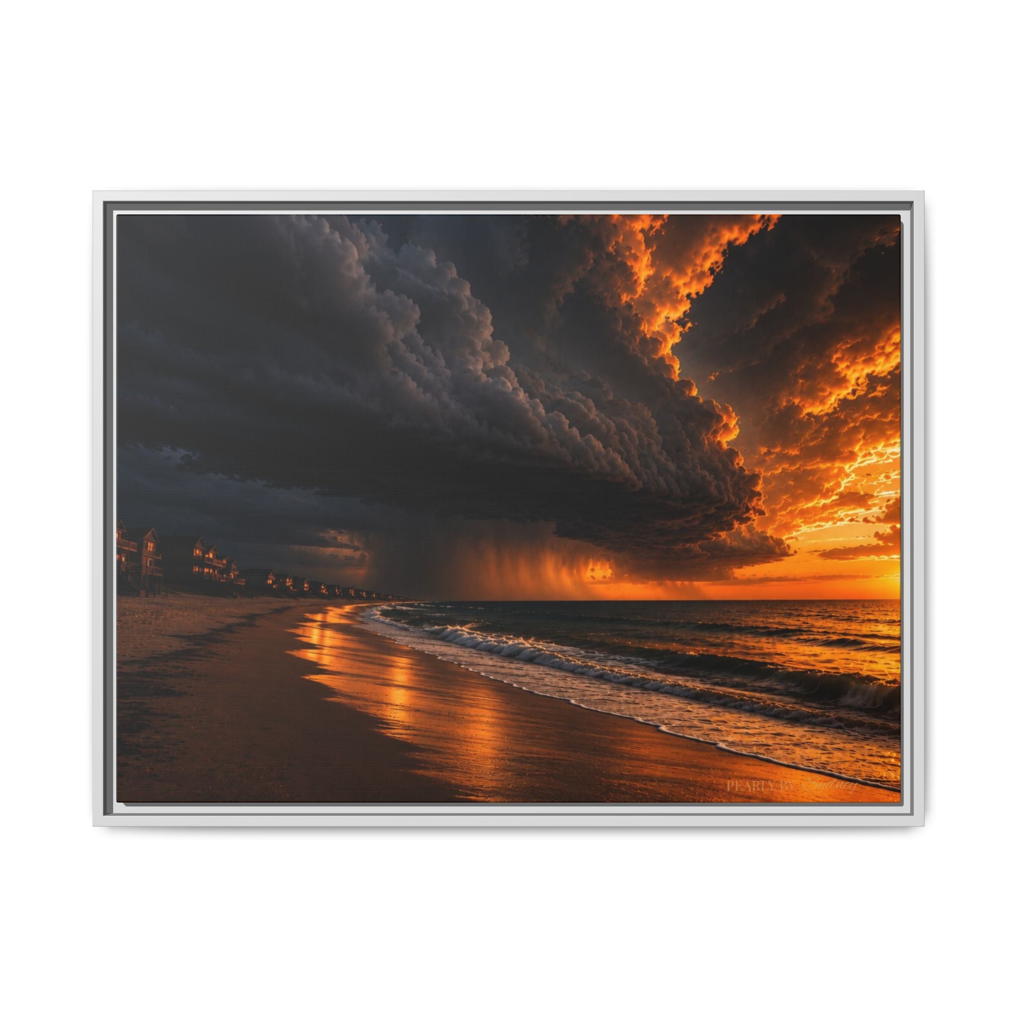 Tempest Coast | Framed Canvas Wall Art