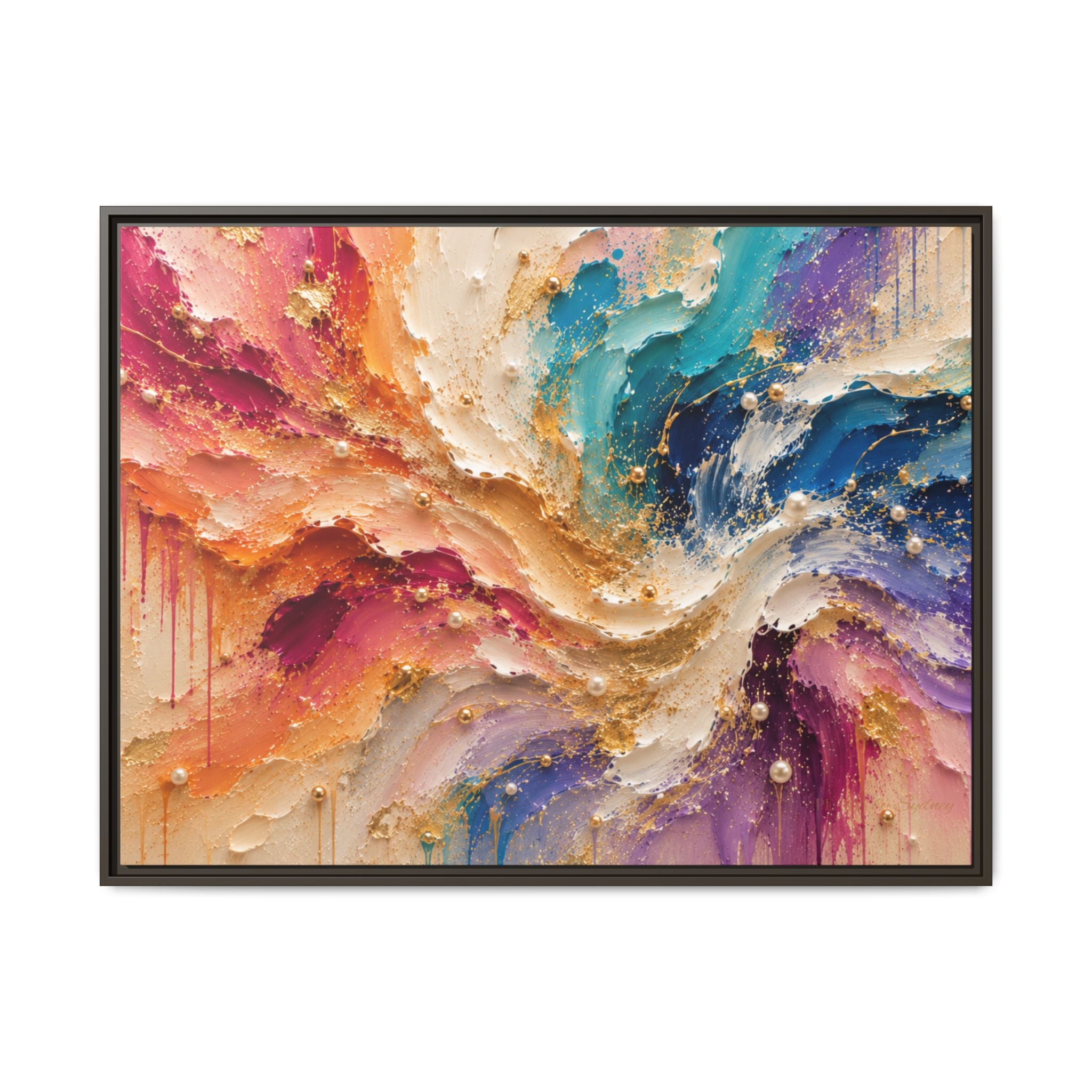 Rainbow Symphony | Framed Canvas Wall Art