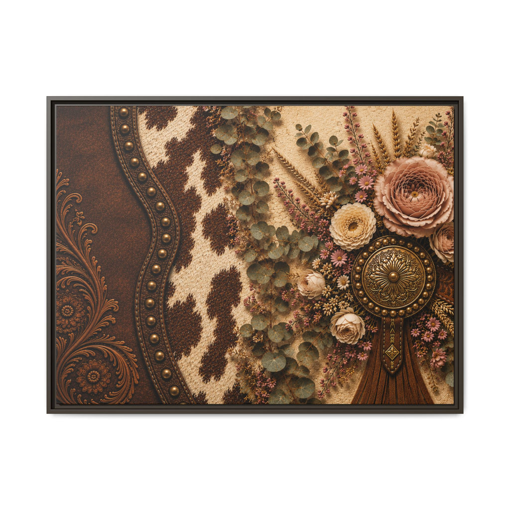 The Cowgirl's Keepsake | Framed Canvas Wall Art