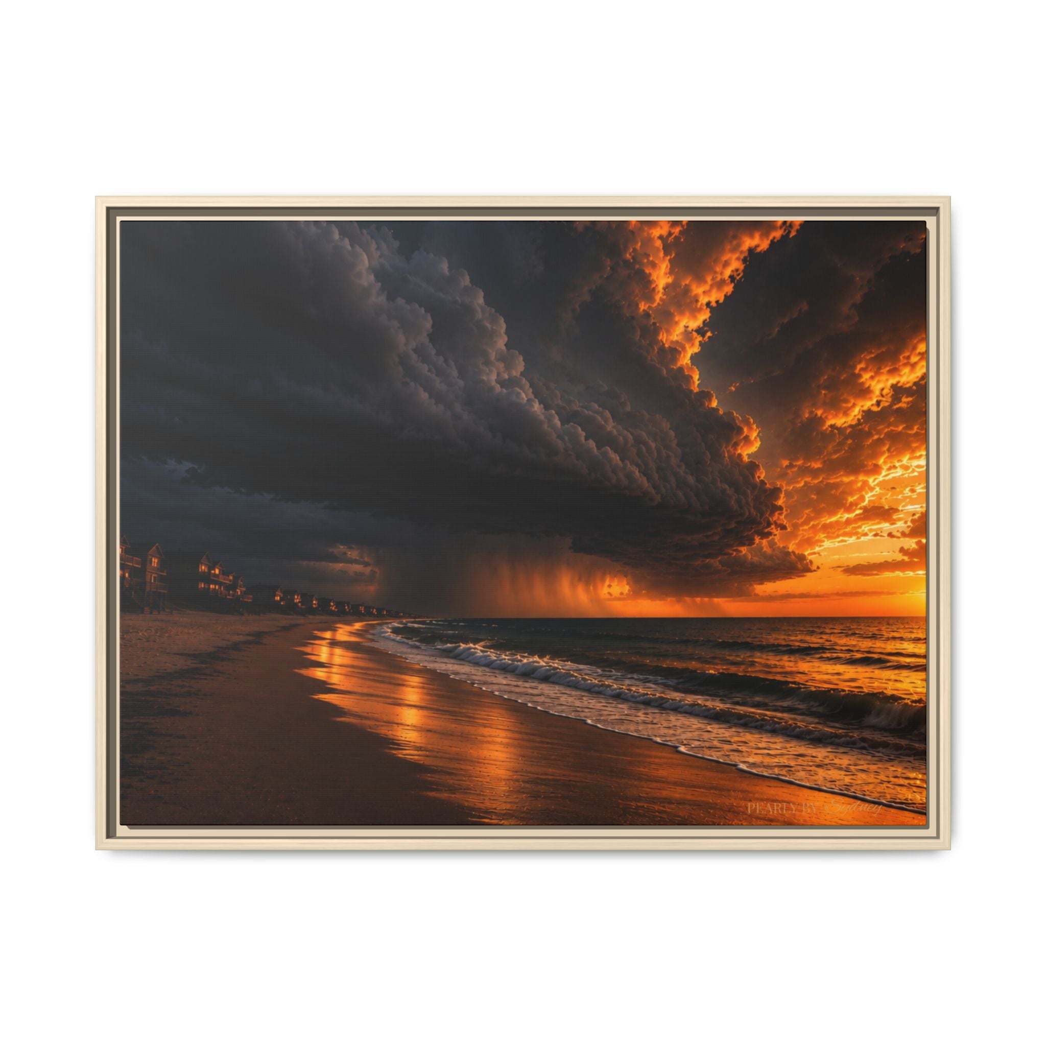 Tempest Coast | Framed Canvas Wall Art