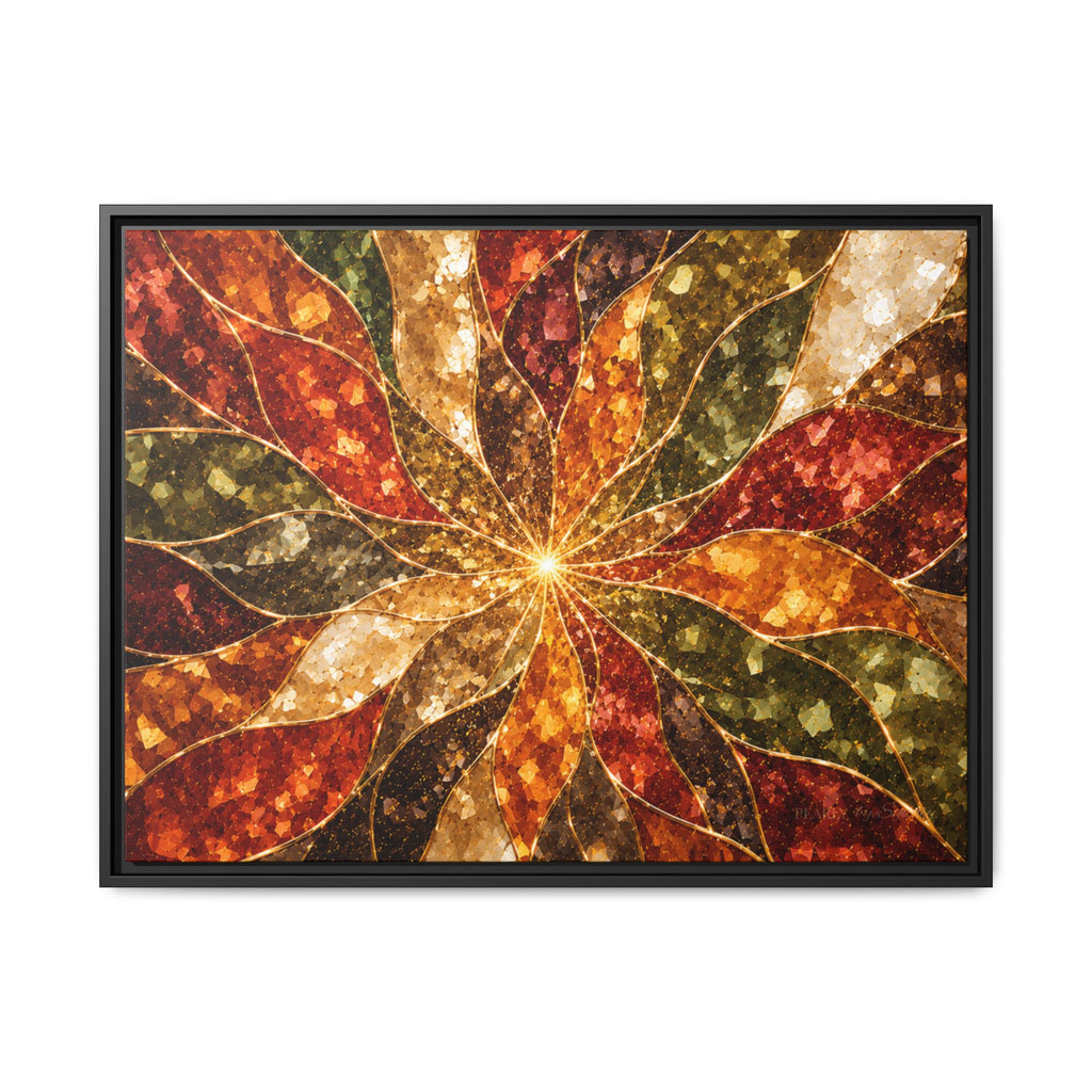Autumn Burst Prism | Framed Canvas Wall Art