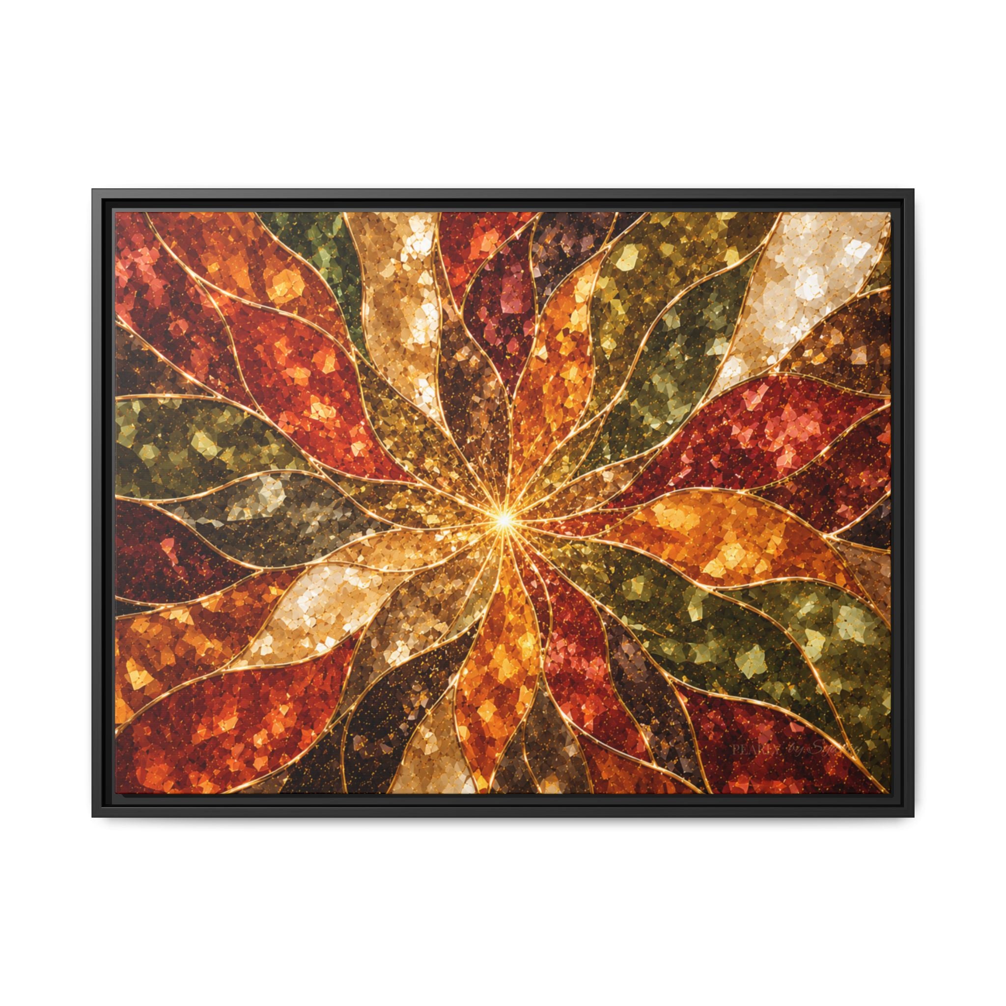 Autumn Burst Prism | Framed Canvas Wall Art
