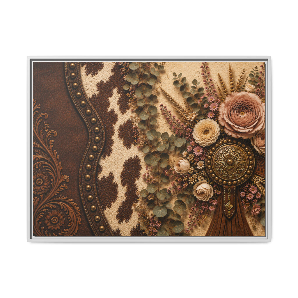 The Cowgirl's Keepsake | Framed Canvas Wall Art