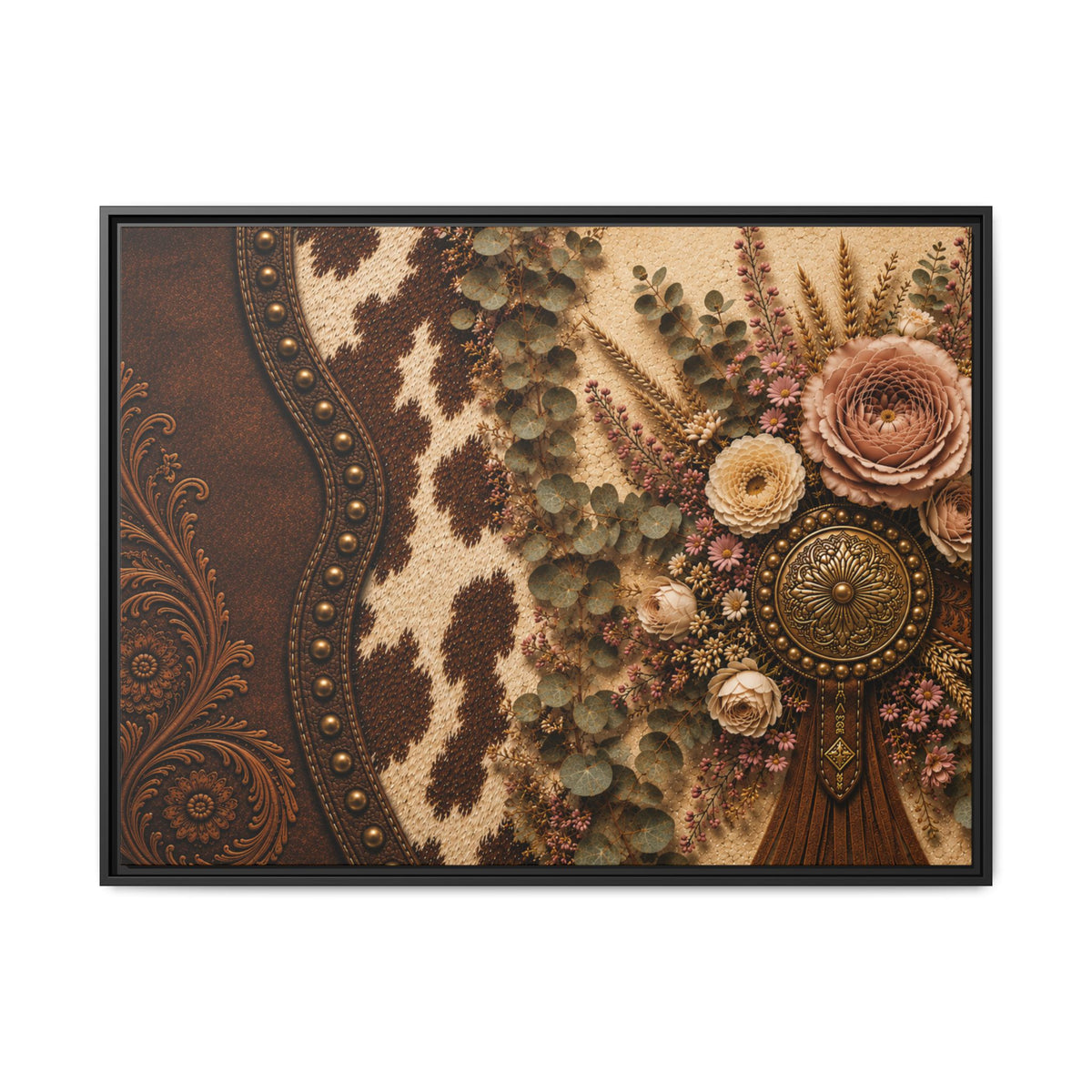 The Cowgirl's Keepsake | Framed Canvas Wall Art
