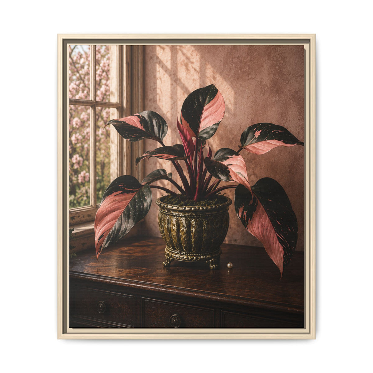 Rosewood Blush | Framed Canvas Wall Art