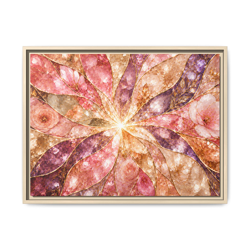 Blush Prism | Framed Canvas Wall Art