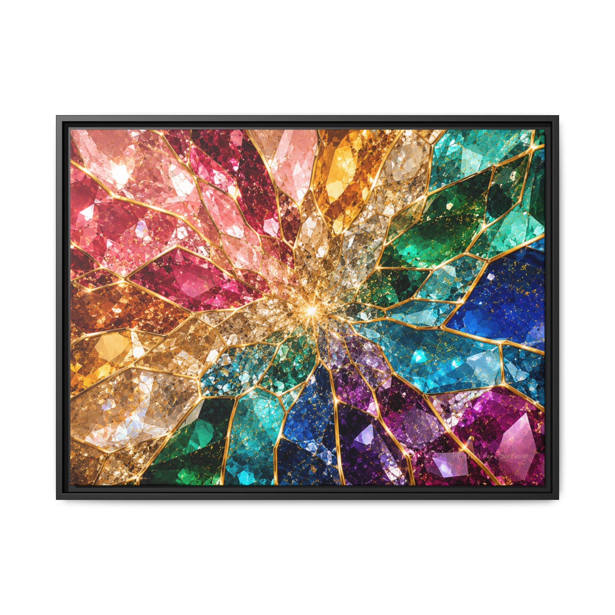 Gemstone Prism | Framed Canvas Wall Art