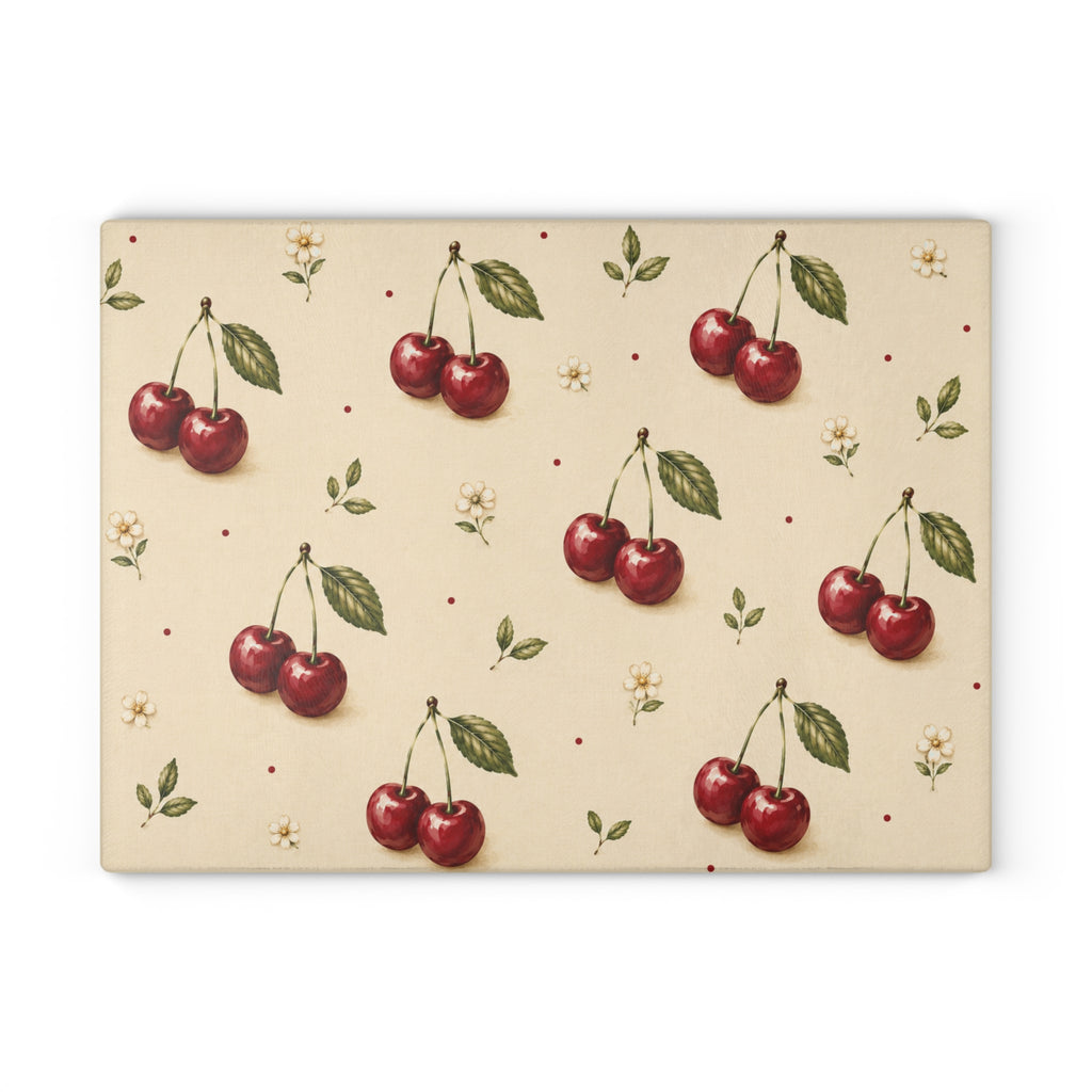 Cherry Blossom Orchard | Glass Cutting Board