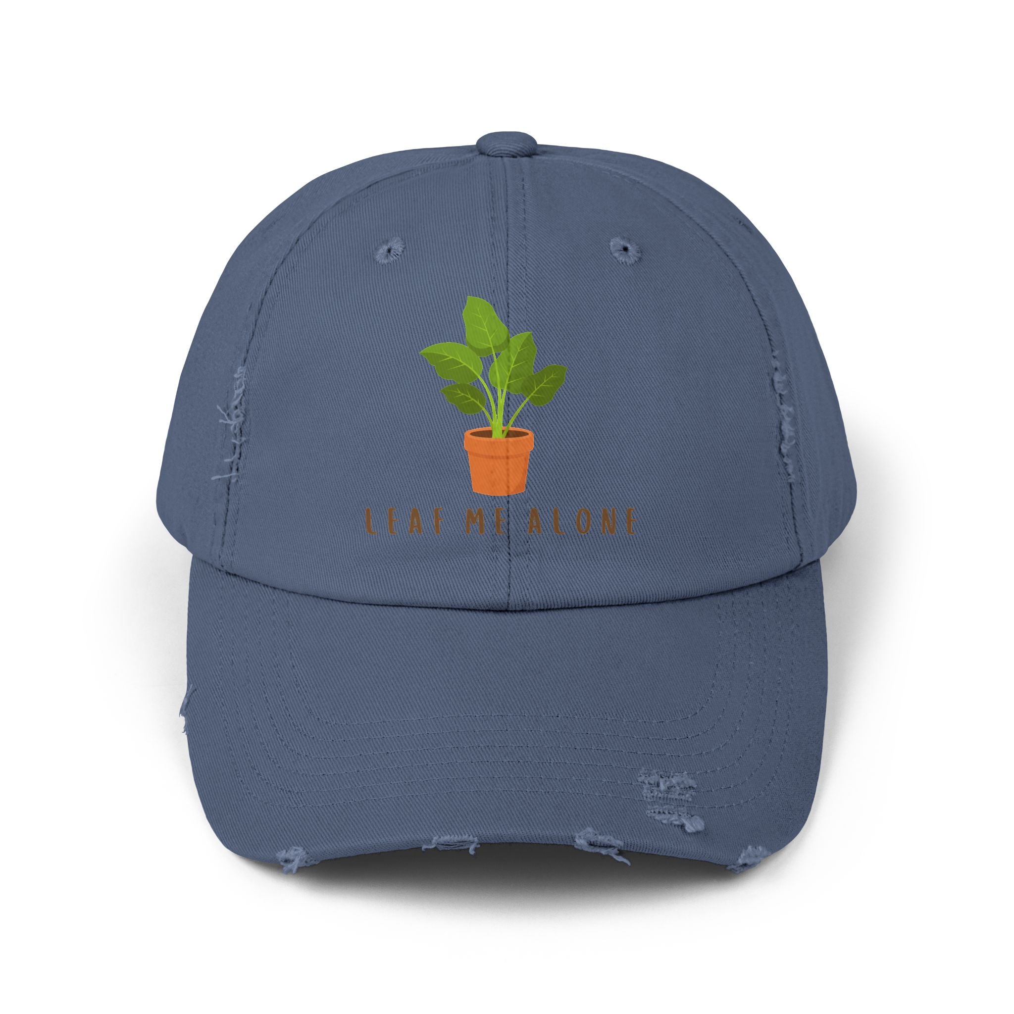 Leaf Me Alone | Distressed Cap