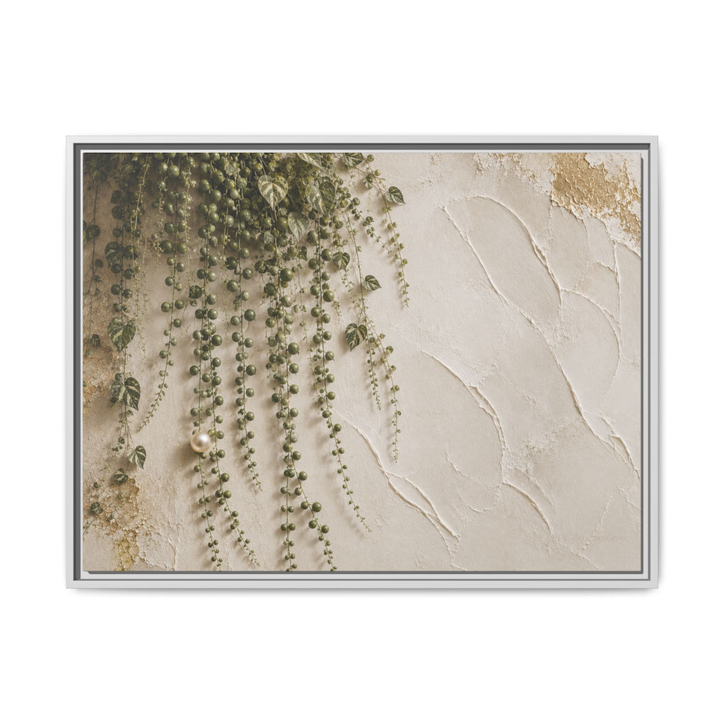 Pearl Cascade | Framed Canvas Wall Art