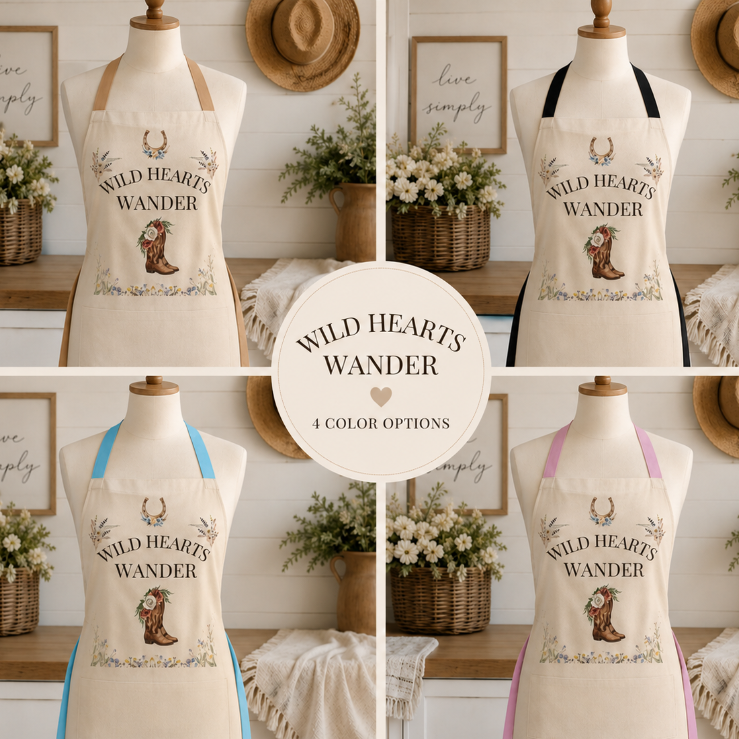 Wild Hearts Wander | Apron