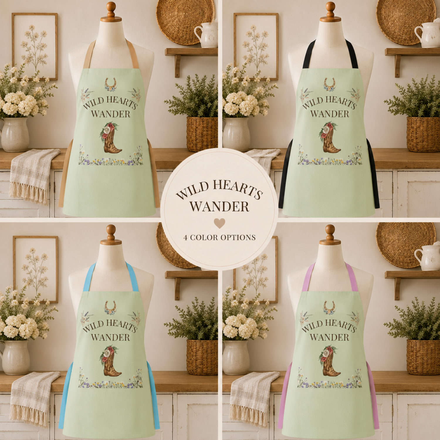 Wild Hearts Wander | Apron