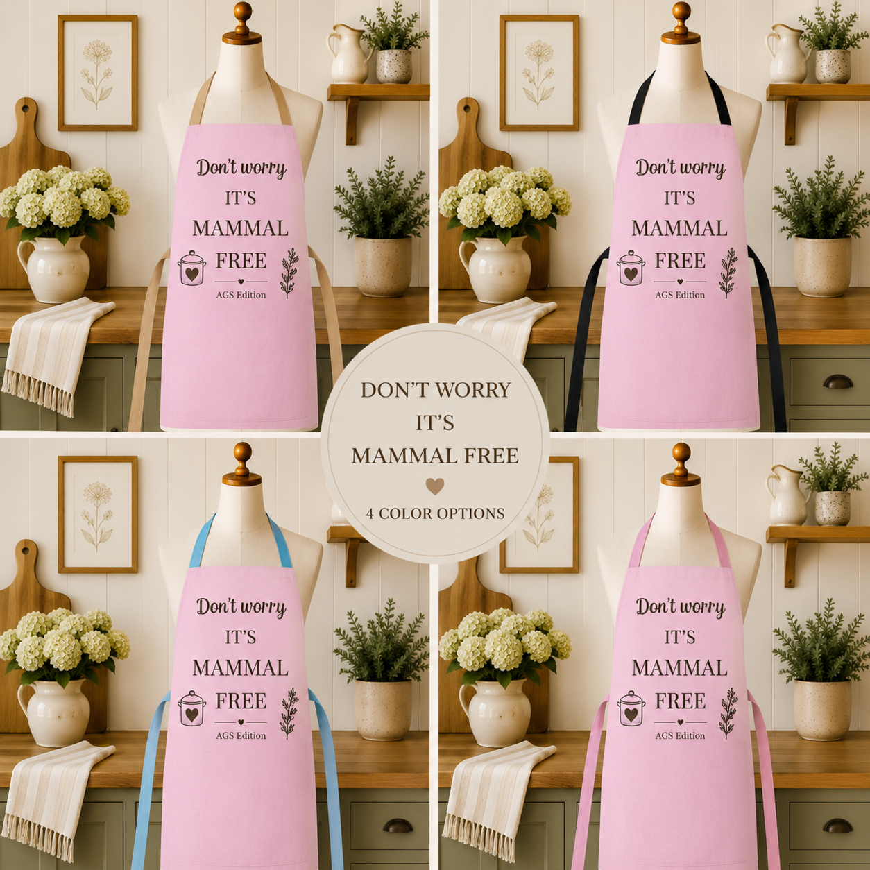 Don't Worry It's Mammal Free | Apron