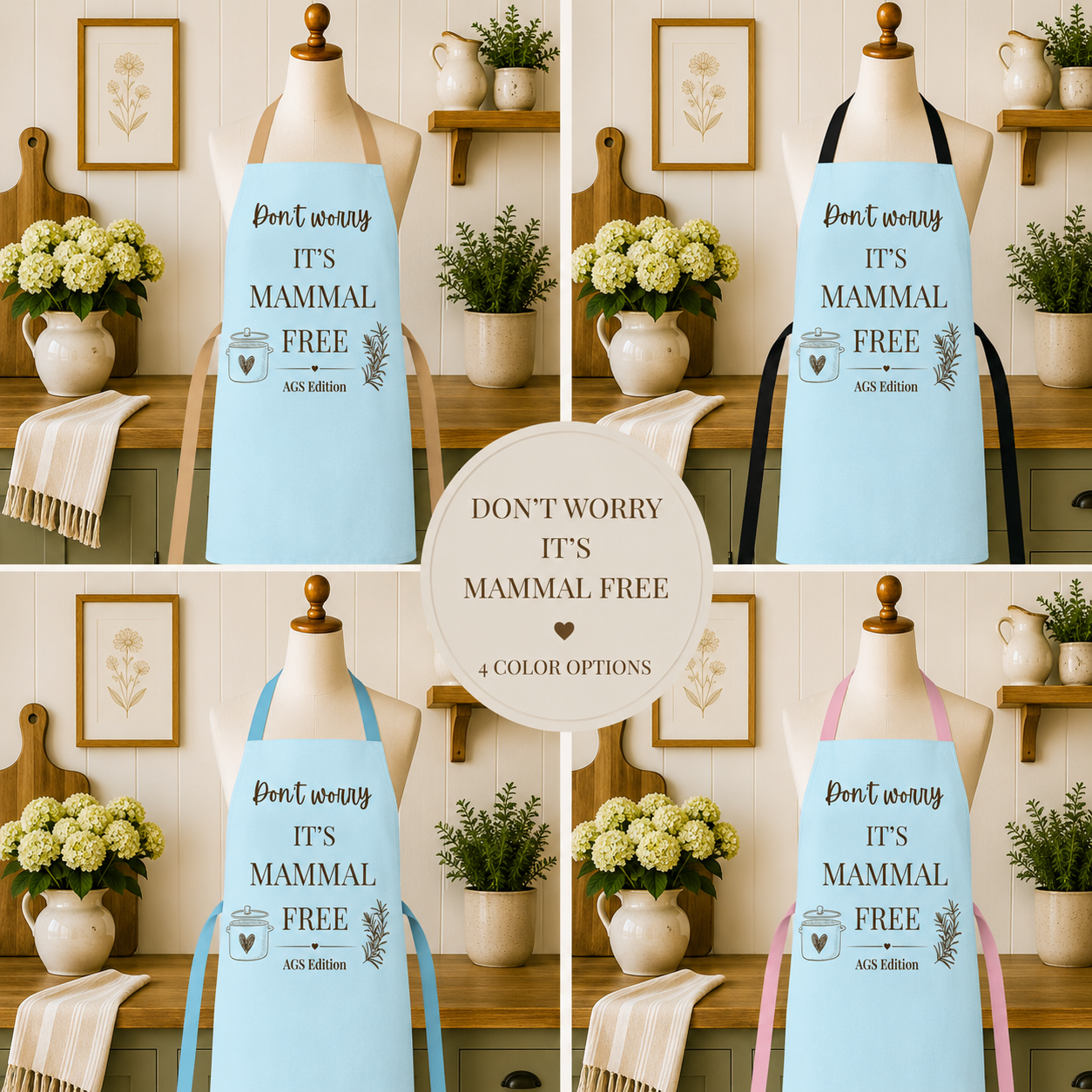 Don't Worry It's Mammal Free | Apron