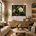 Emerald Garden | Framed Floral Canvas Wall Art