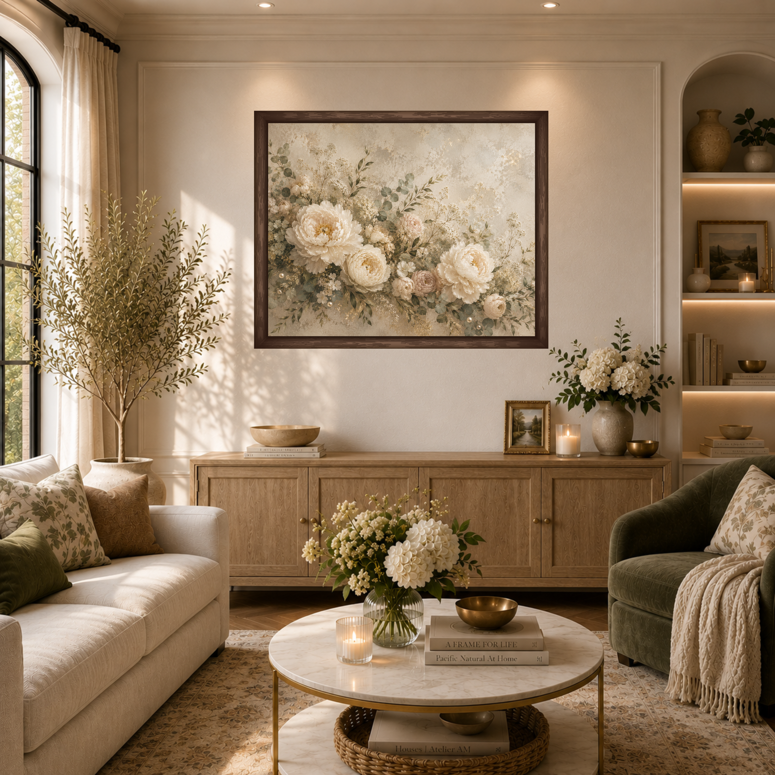 Botanical Harmony | Framed Canvas Wall Art