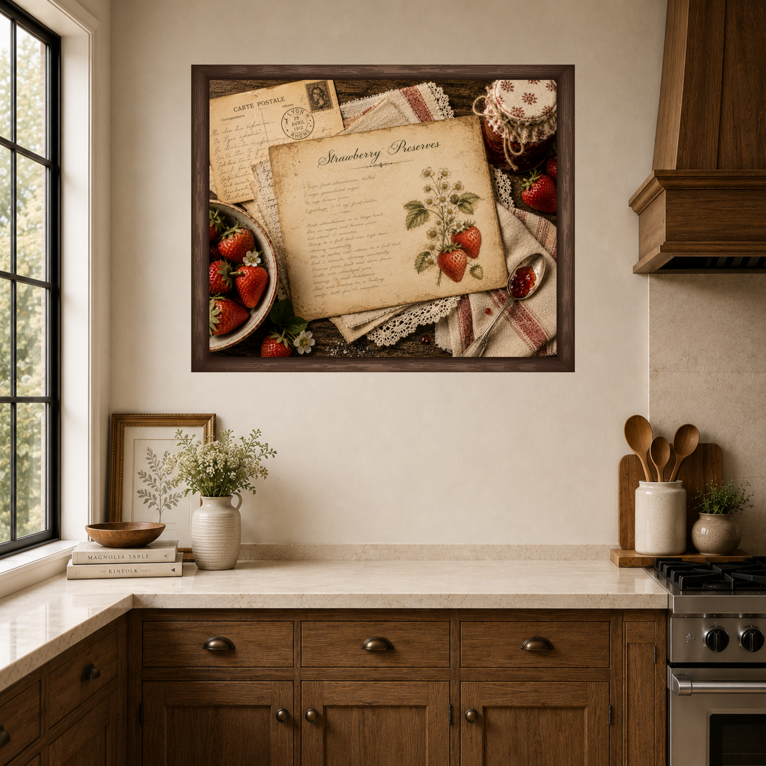 Strawberry Reserves | Framed Canvas Wall Art