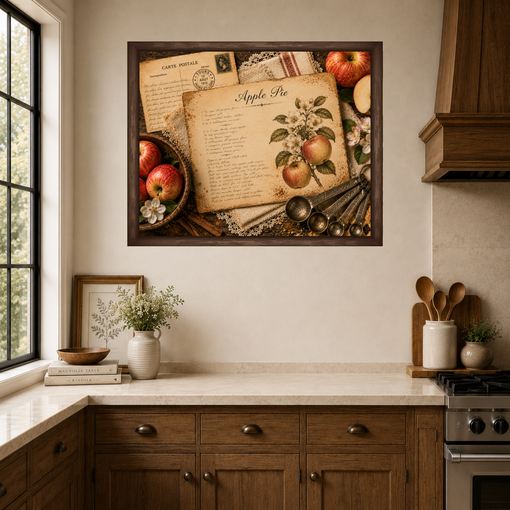 Apple Pie  | Framed Canvas Wall Art