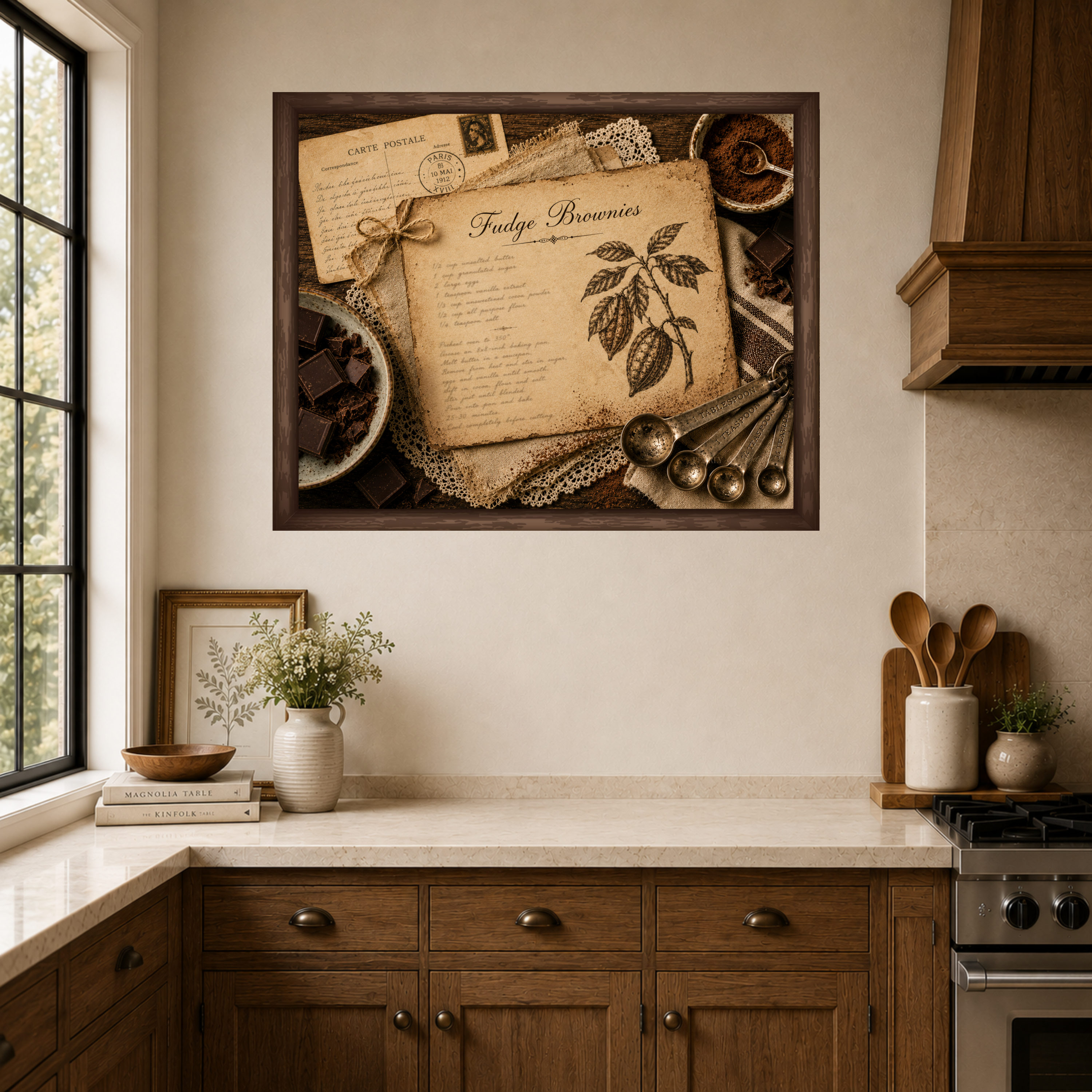 Fudge Brownies | Framed Canvas Wall Art
