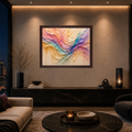 Pearlescent Tide | Framed Canvas Wall Art