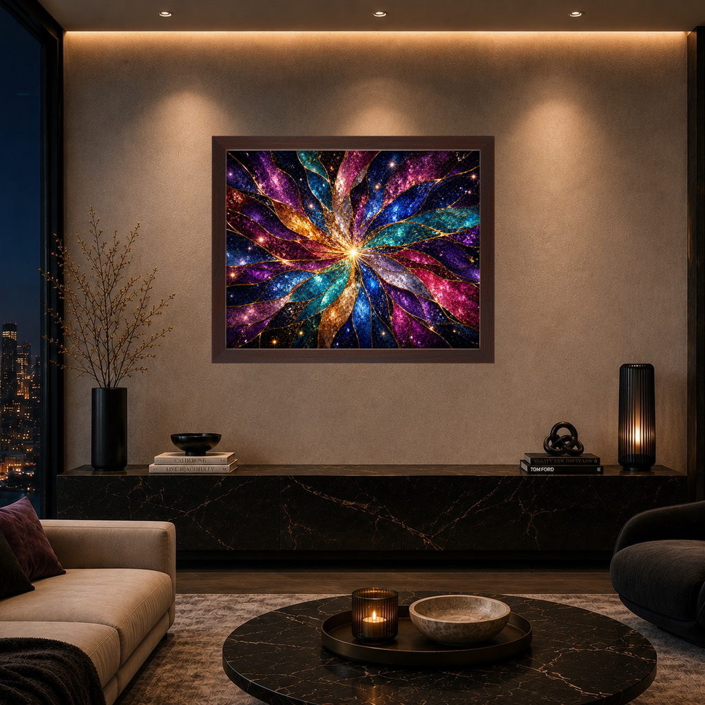 Galaxy Prism | Framed Canvas Wall Art