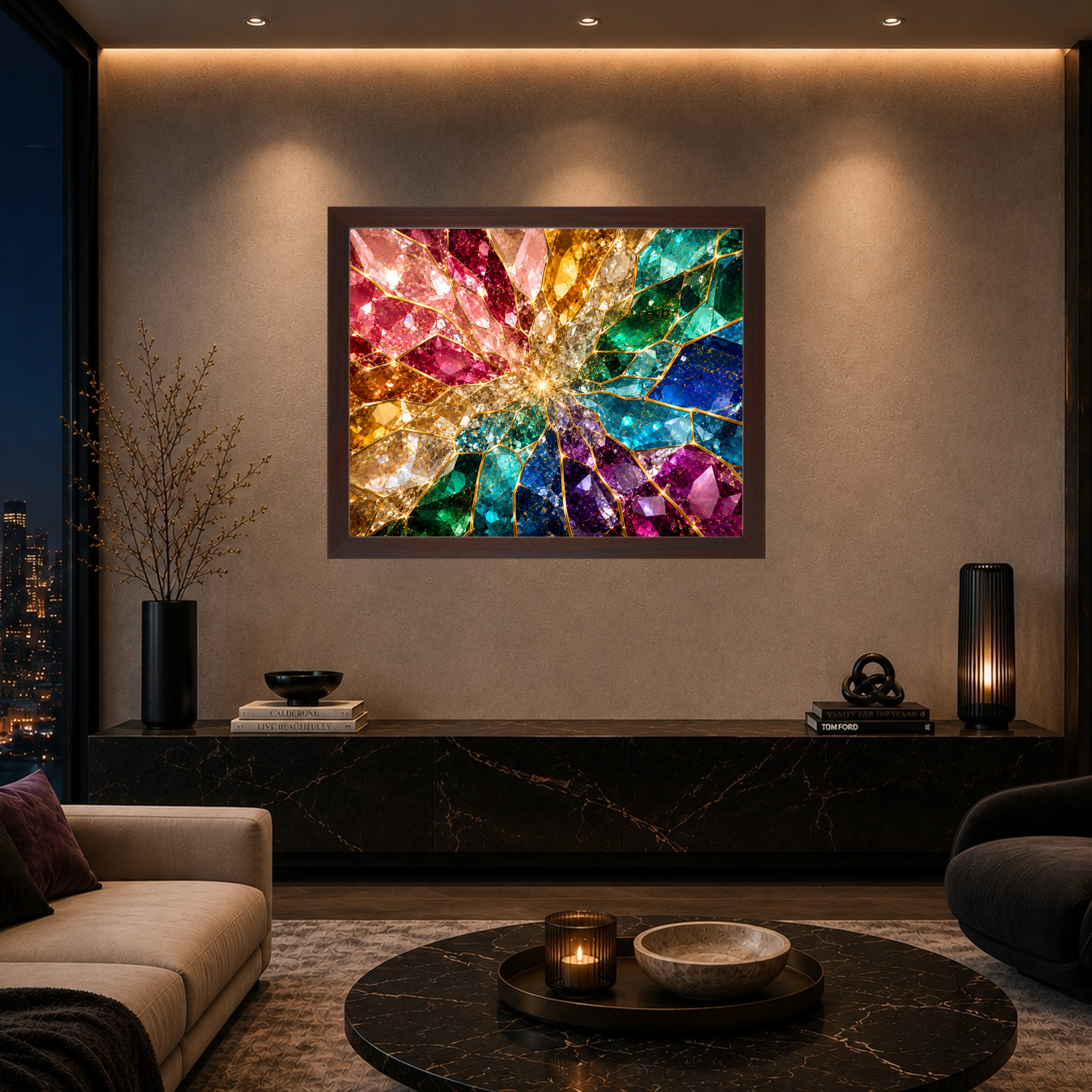 Gemstone Prism | Framed Canvas Wall Art