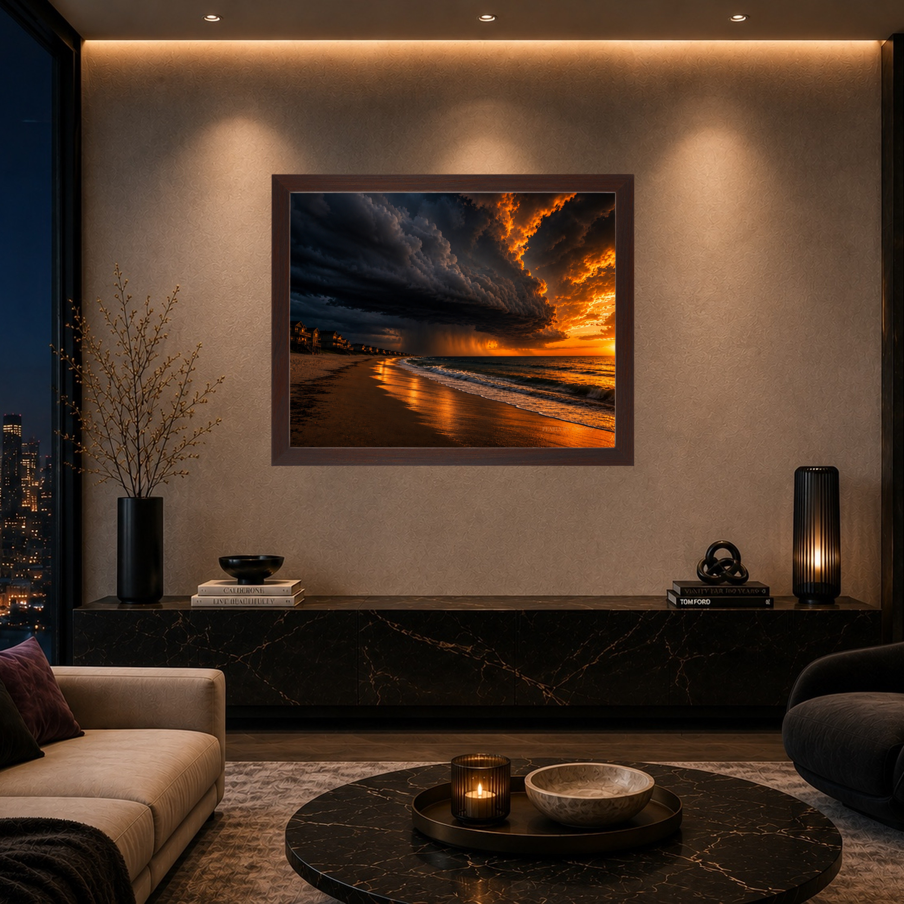 Tempest Coast | Framed Canvas Wall Art